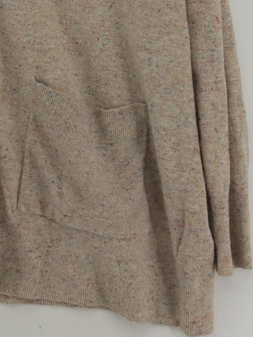 COS Women's Cardigan L Brown 100% Wool V-Neck Cardigan - Image 4