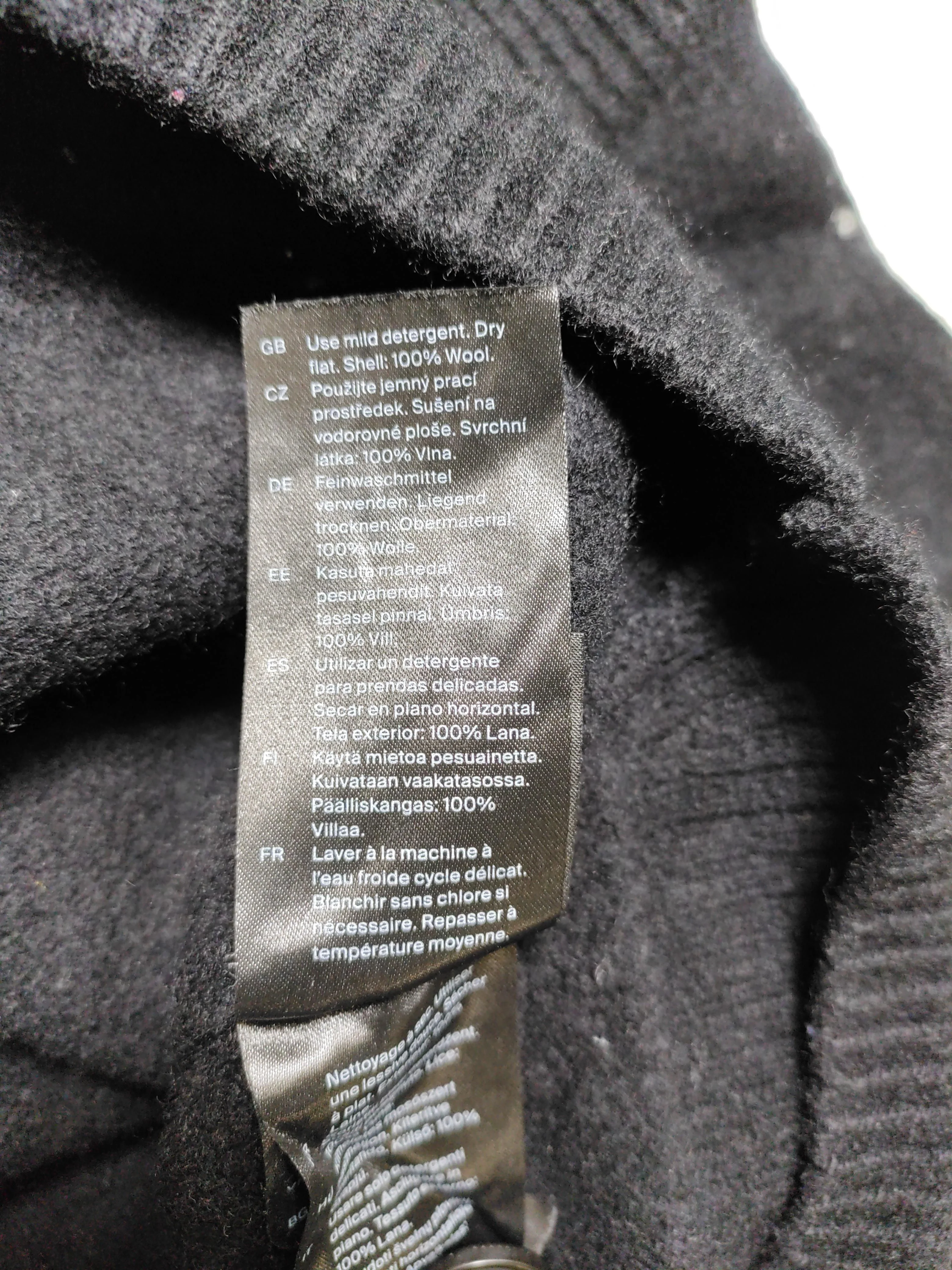 COS Women's Cardigan M Black 100% Wool Round Neck Cardigan - Image 6