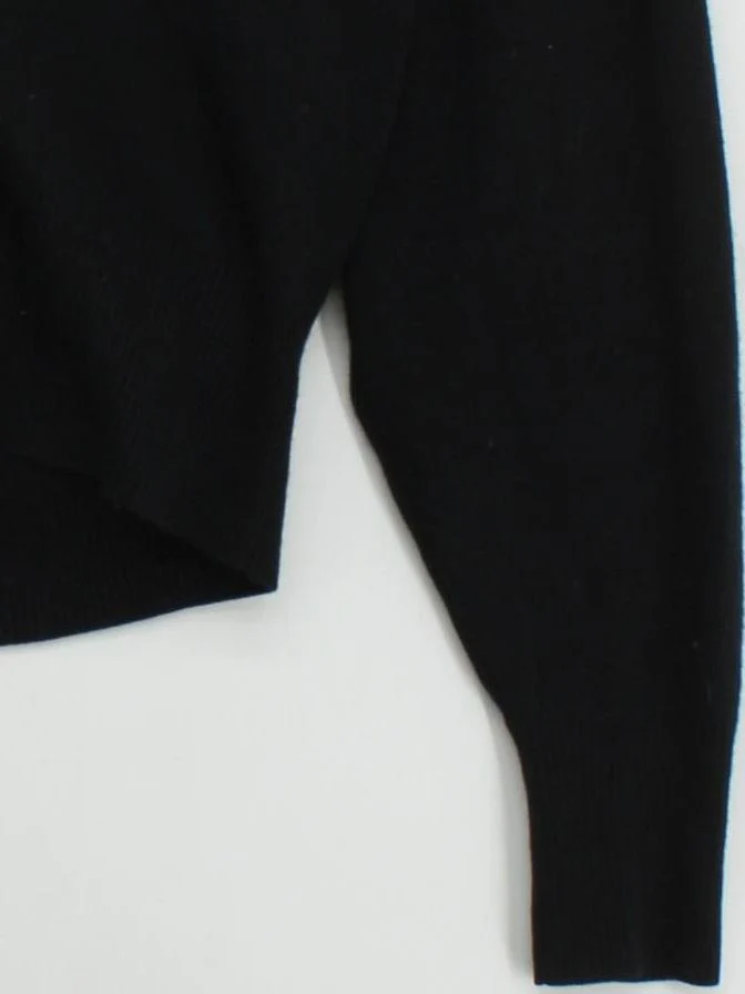 COS Women's Cardigan M Black Polyamide with Elastane V-Neck Cardigan - Image 4