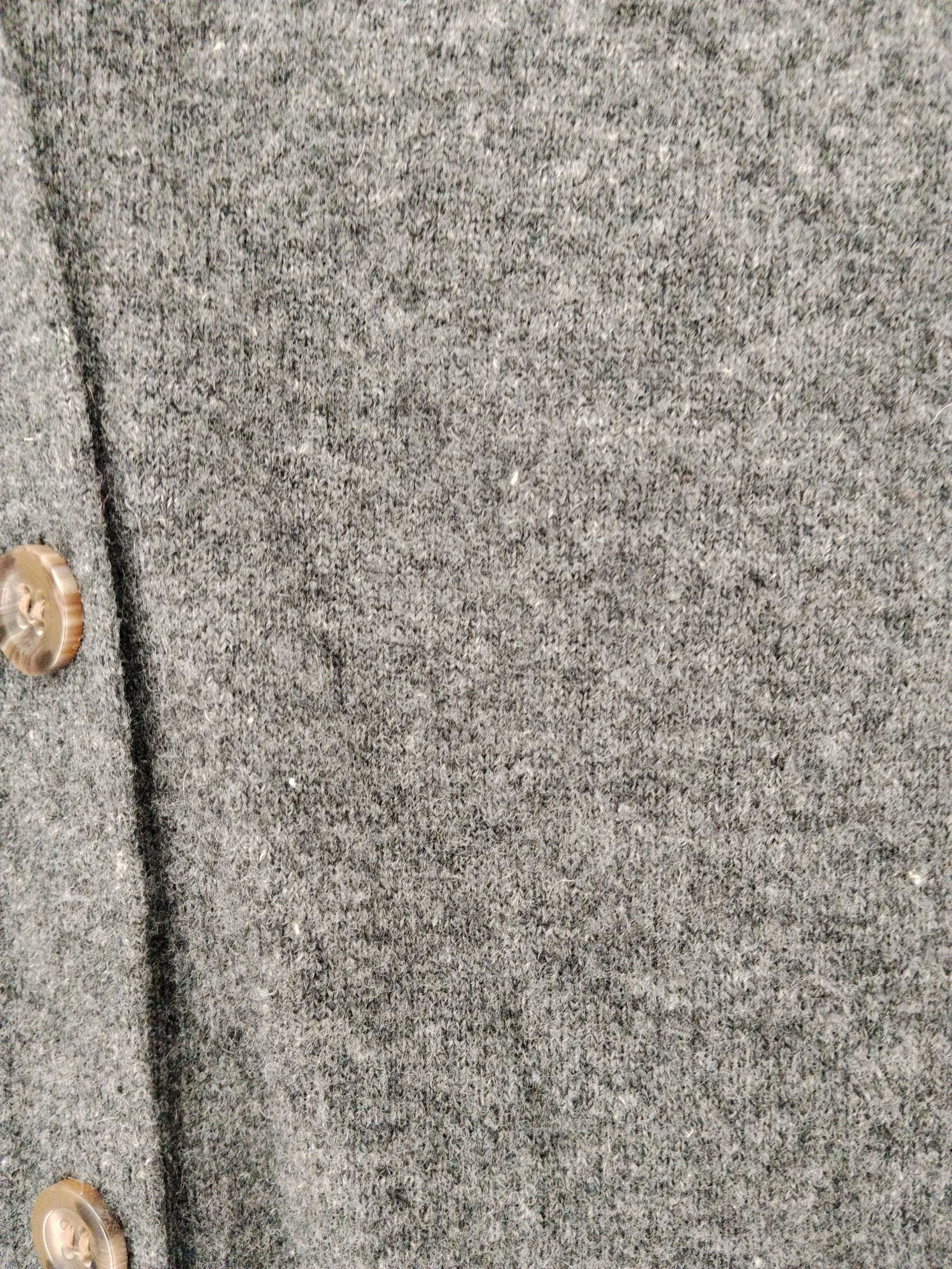 COS Women's Cardigan M Grey 100% Wool Round Neck Cardigan - Image 5