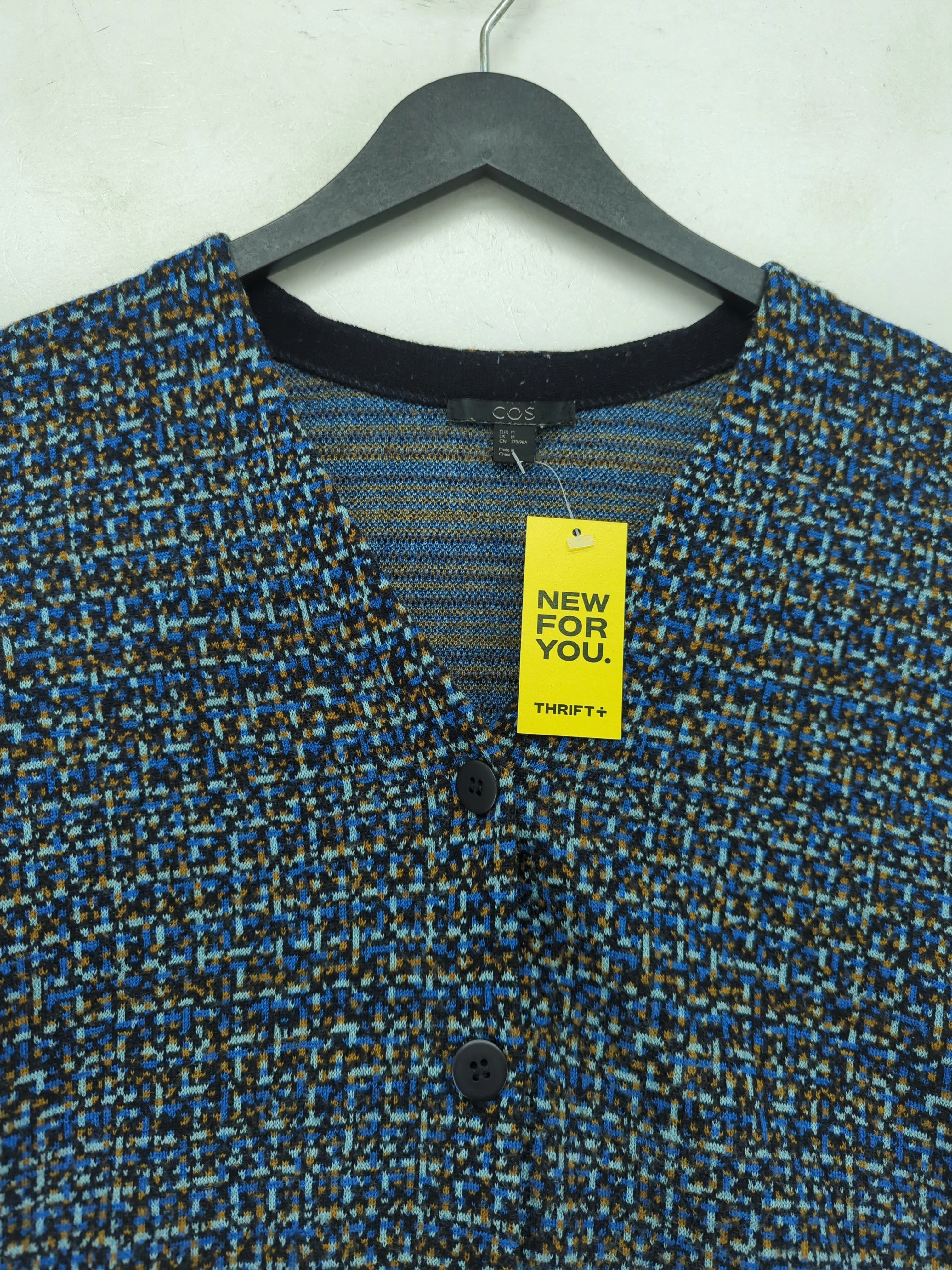 COS Women's Cardigan M Multi 100% Wool V-Neck Cardigan - Image 3