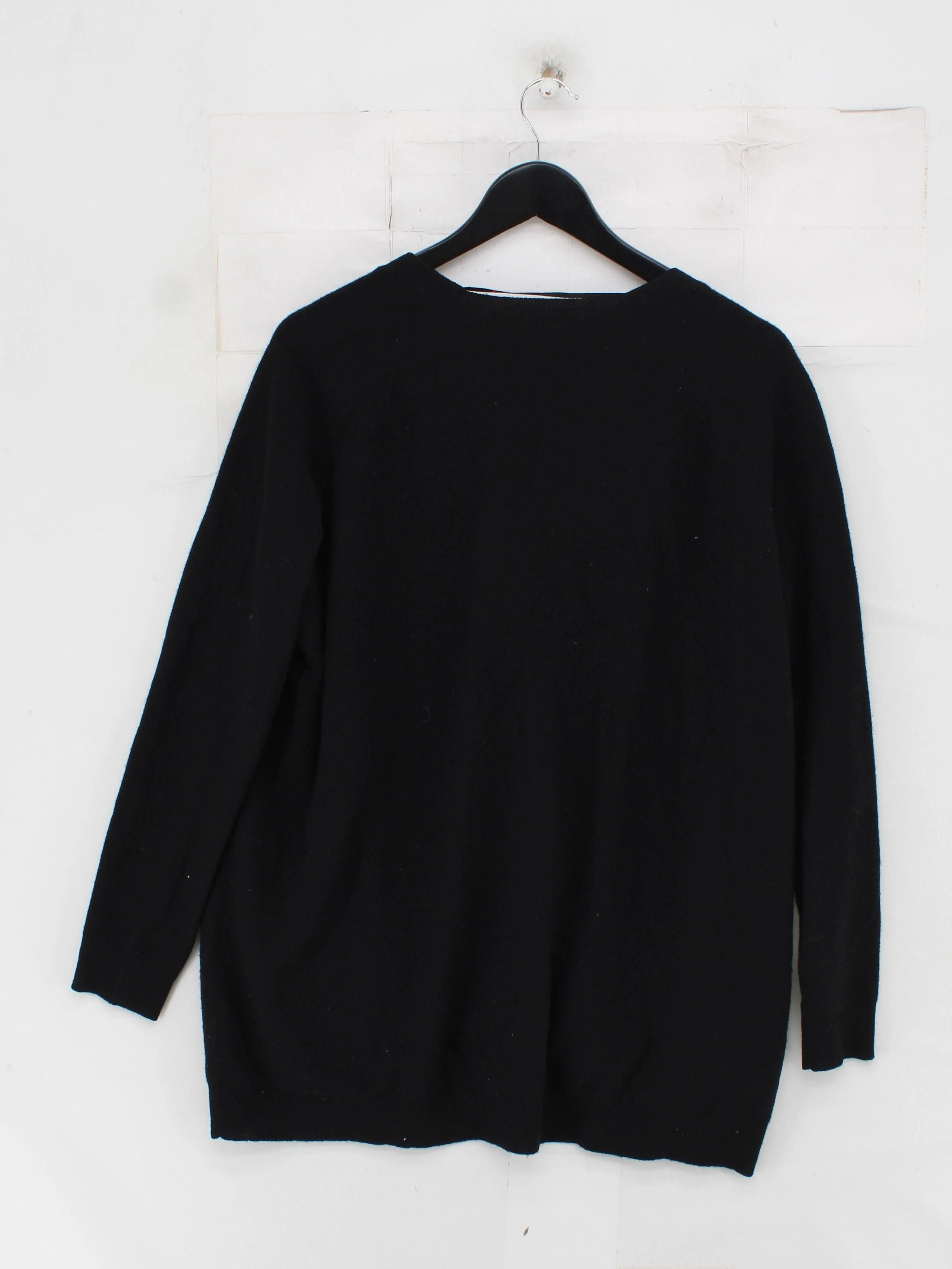 COS Women's Cardigan S Black 100% Wool V-Neck Cardigan - Image 2