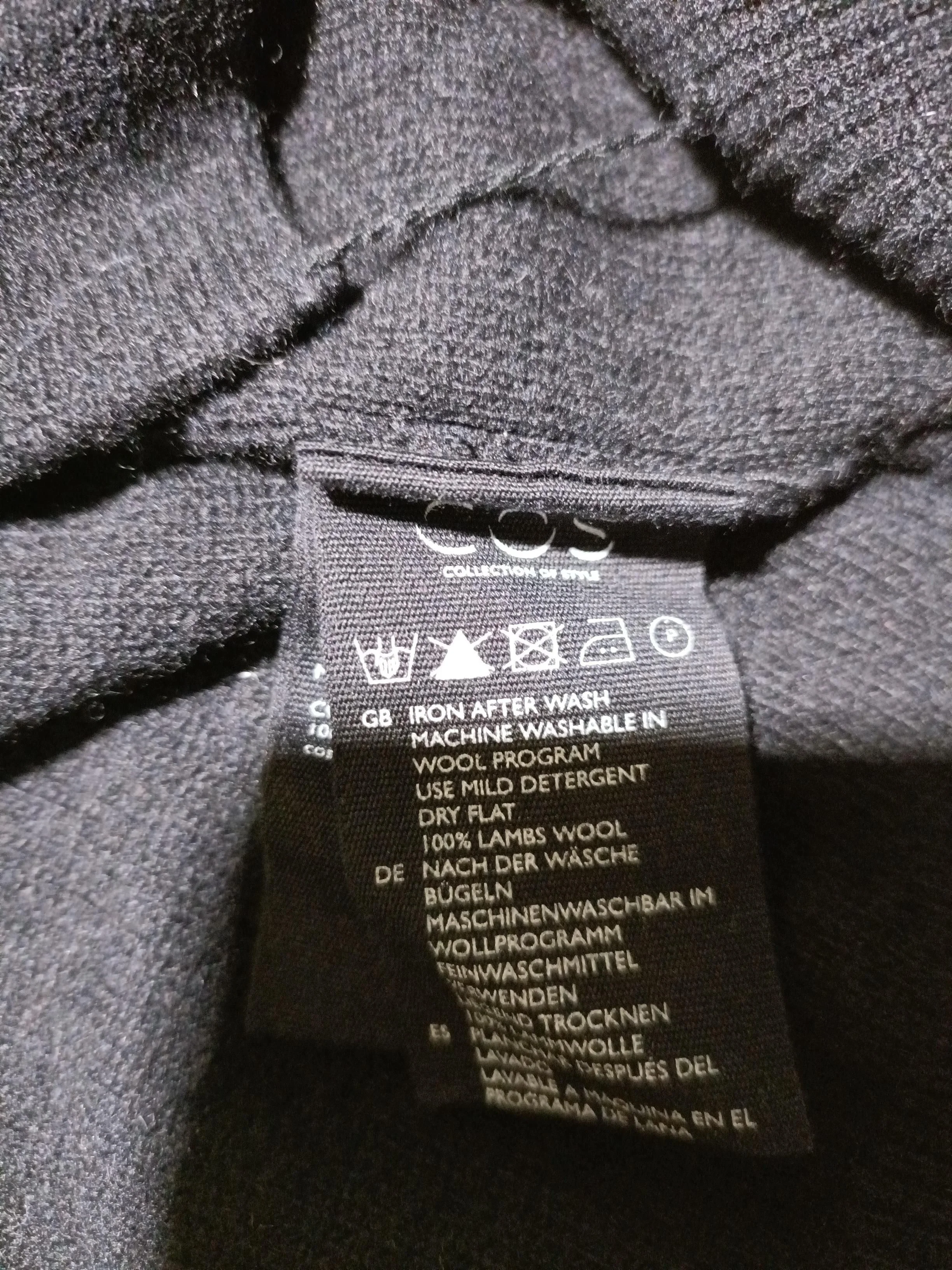 COS Women's Cardigan S Black 100% Wool V-Neck Cardigan - Image 7