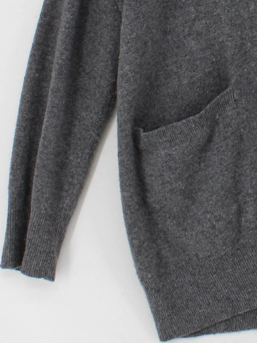 COS Women's Cardigan S Grey 100% Wool V-Neck Cardigan - Image 4