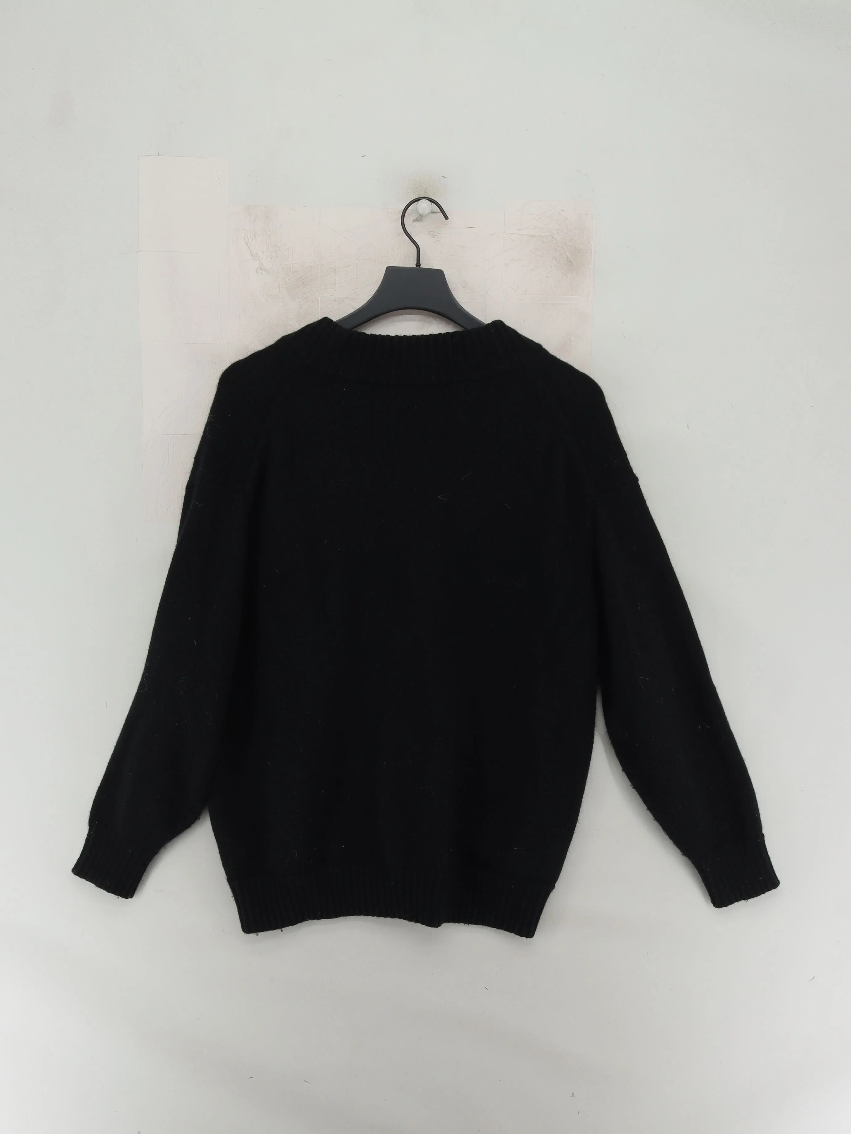 COS Women's Cardigan XS Black 100% Wool Round Neck Cardigan - Image 2