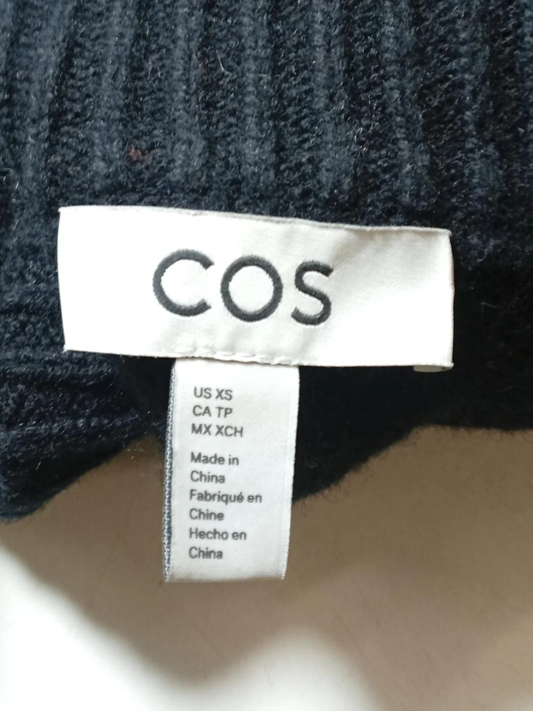 COS Women's Cardigan XS Black 100% Wool Round Neck Cardigan - Image 6