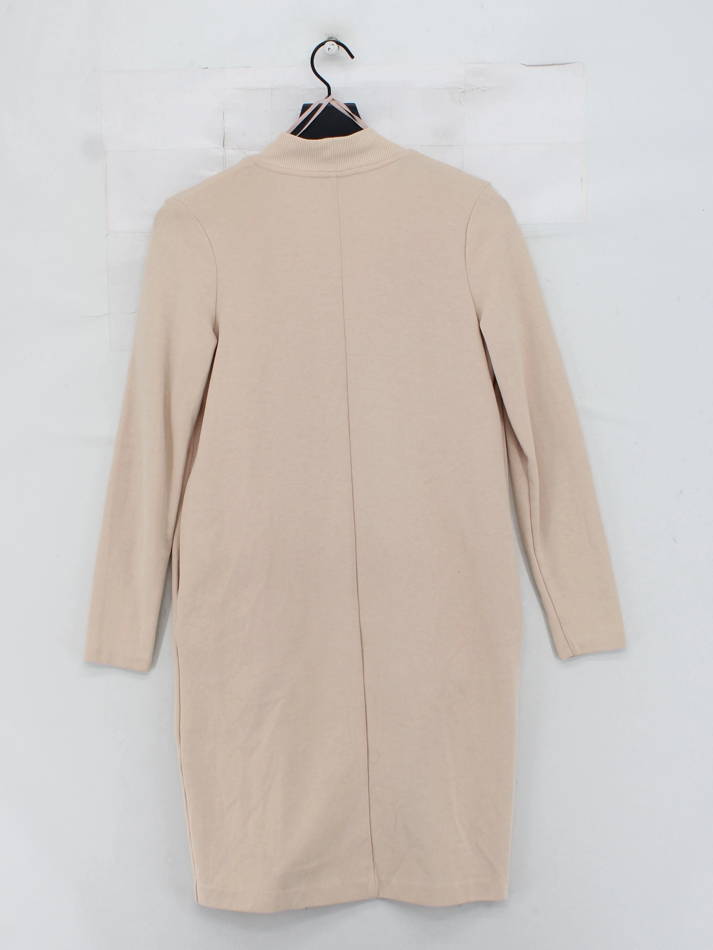 COS Women's Cardigan XS Cream Cotton with Polyamide V-Neck Cardigan - Image 2