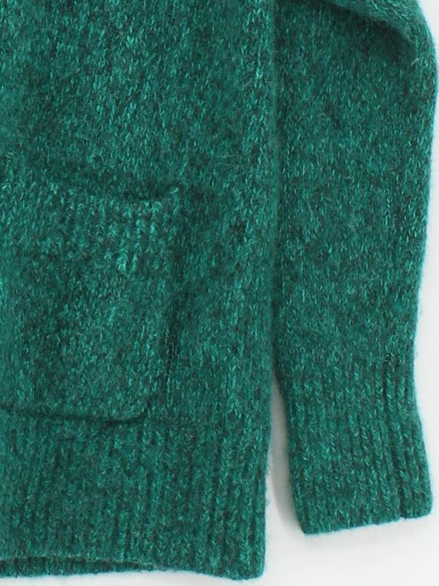 COS Women's Cardigan XS Green Other with Wool, Polyamide V-Neck Cardigan - Image 4