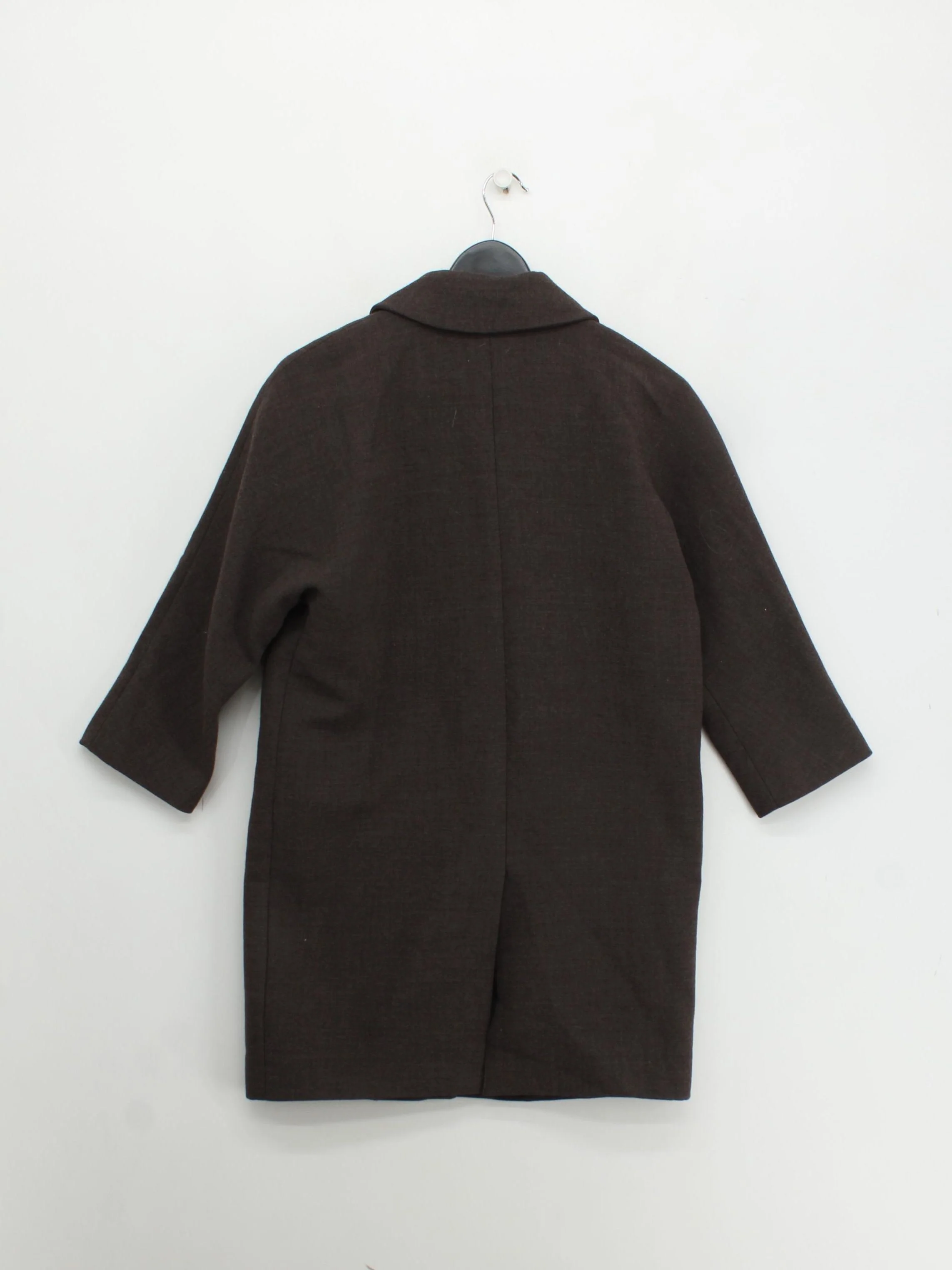 COS Women's Coat UK 6 Brown Wool with Viscose Overcoat - Image 2