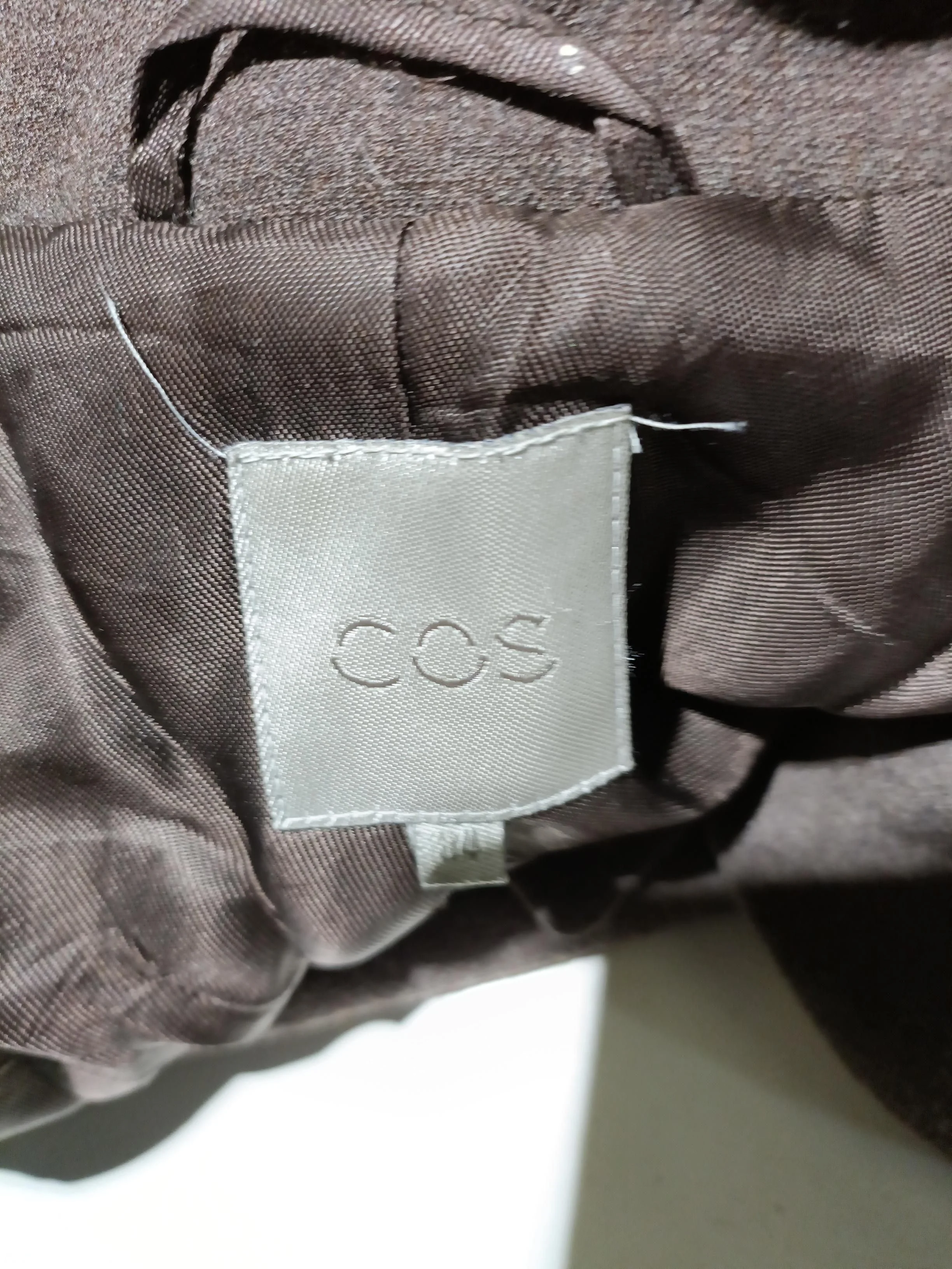 COS Women's Coat UK 6 Brown Wool with Viscose Overcoat - Image 5