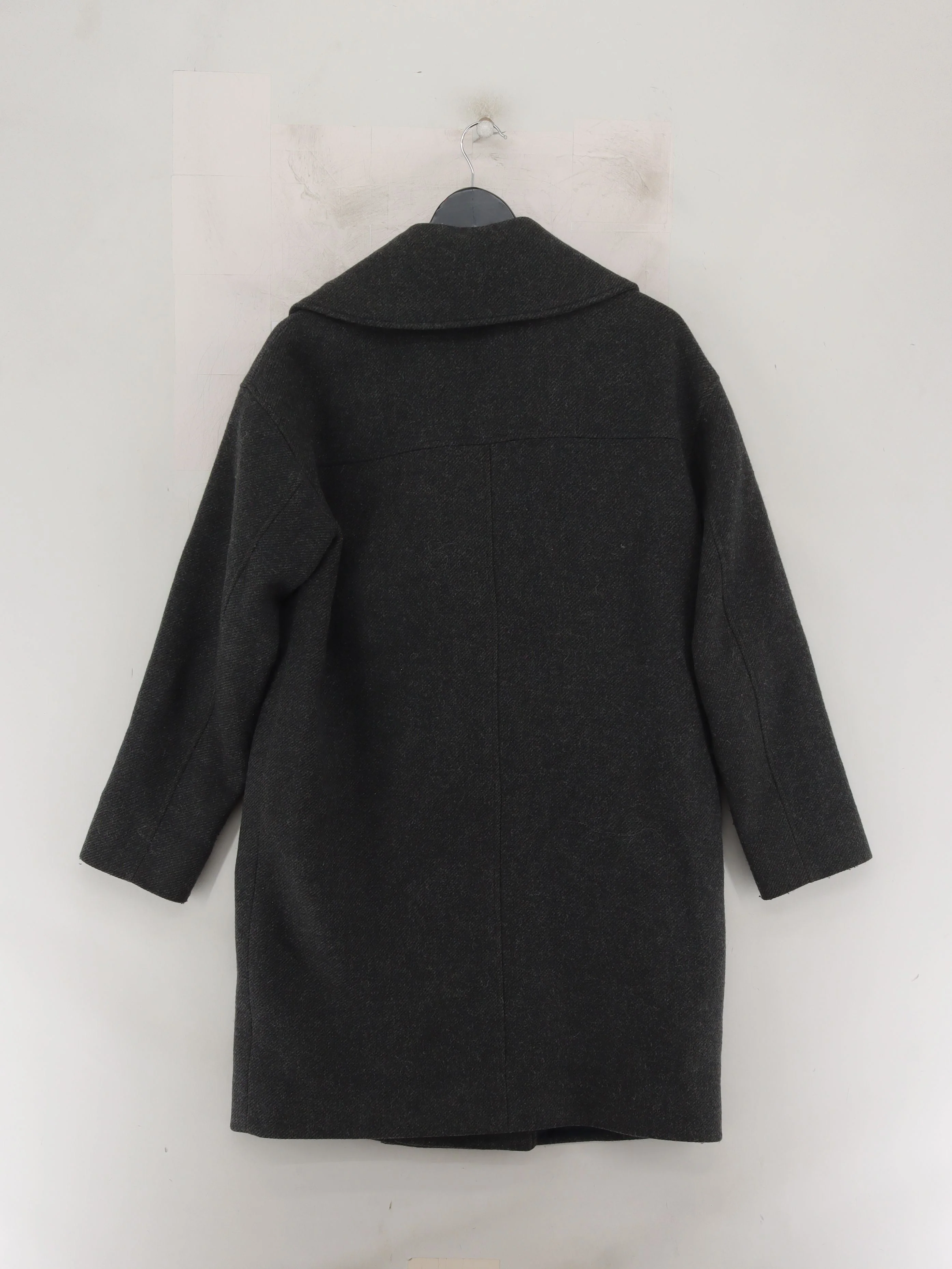 COS Women's Coat UK 8 Grey Wool with Polyamide, Other, Cotton, Viscose Overcoat - Image 2