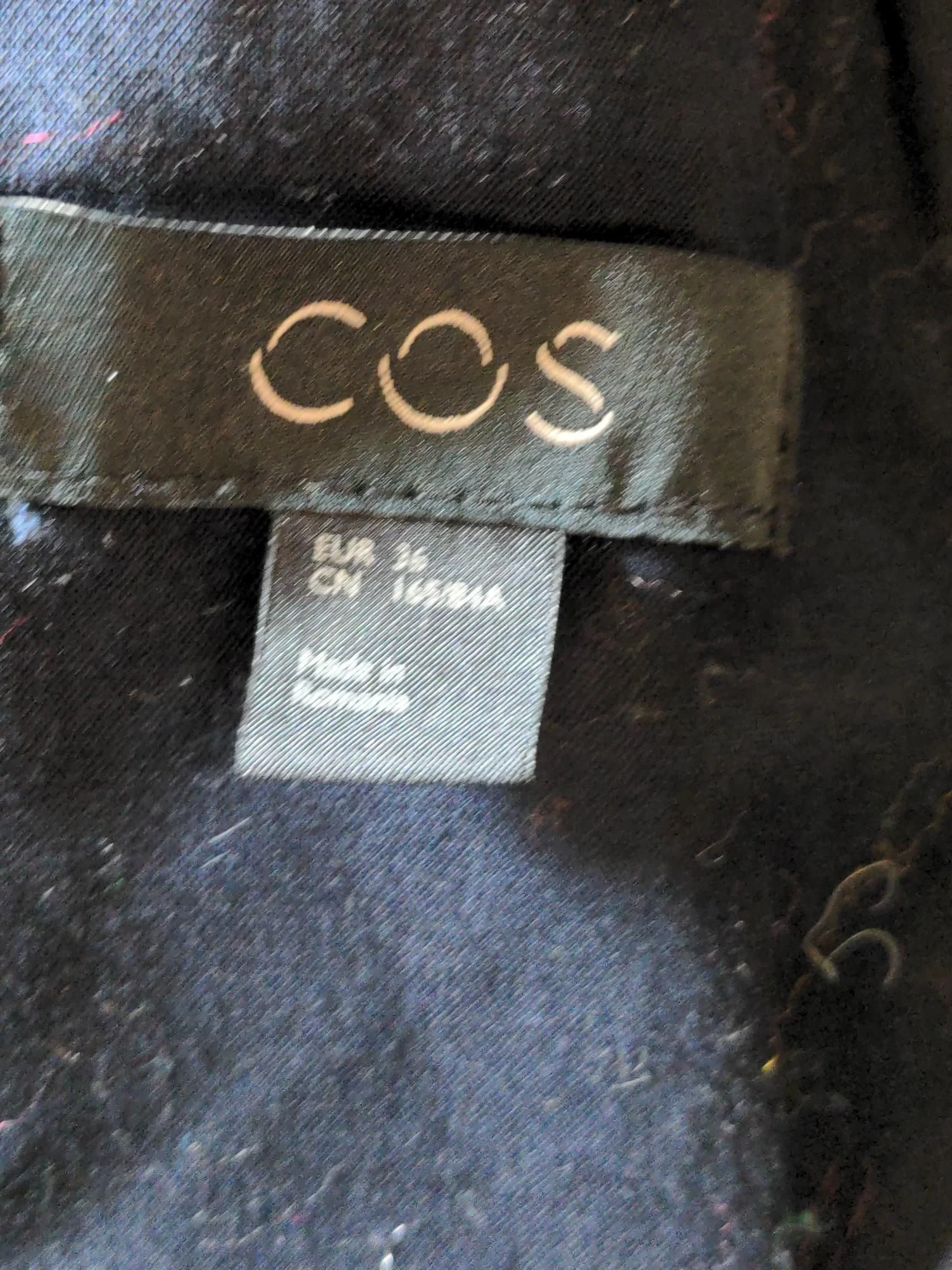 COS Women's Coat UK 8 Grey Wool with Polyamide, Other, Cotton, Viscose Overcoat - Image 6