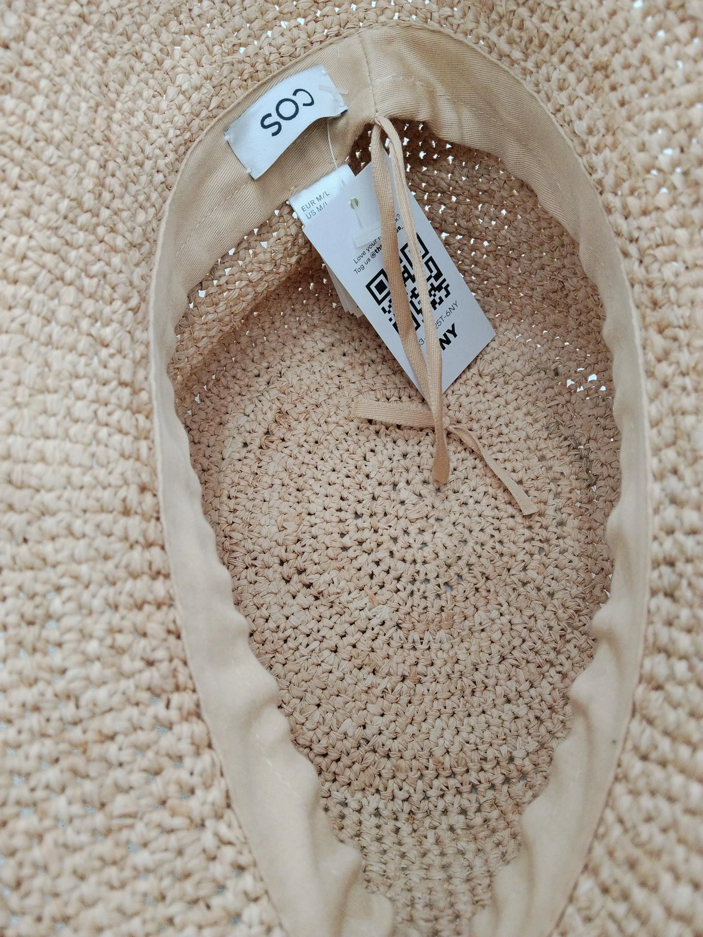 COS Women's Hat M Tan 100% Other Bucket Hat - Image 4