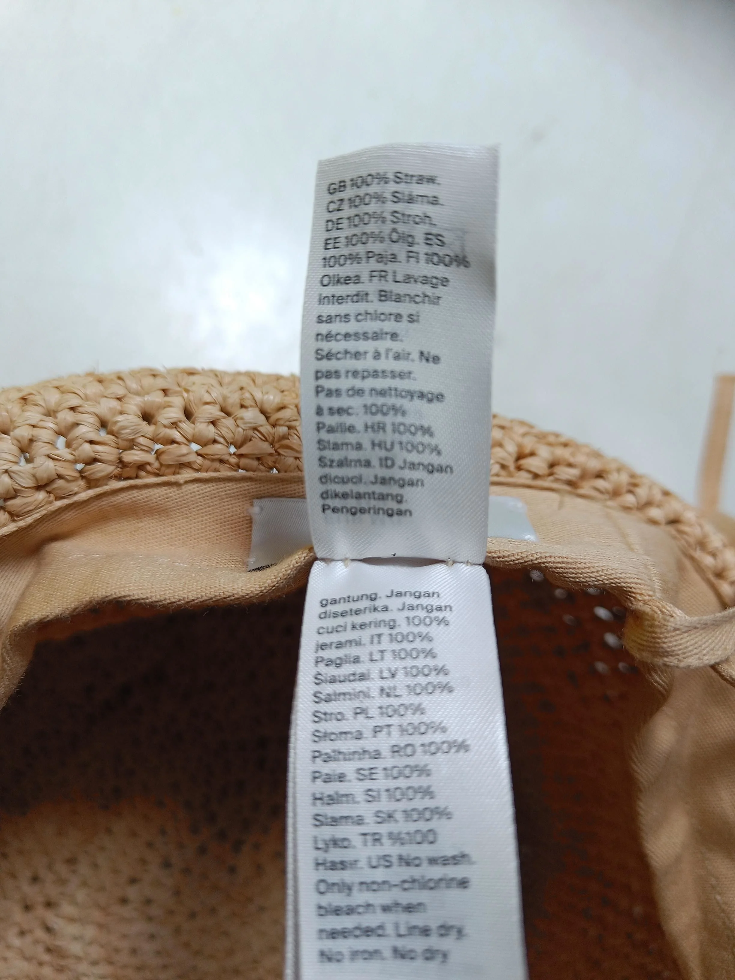 COS Women's Hat M Tan 100% Other Bucket Hat - Image 6