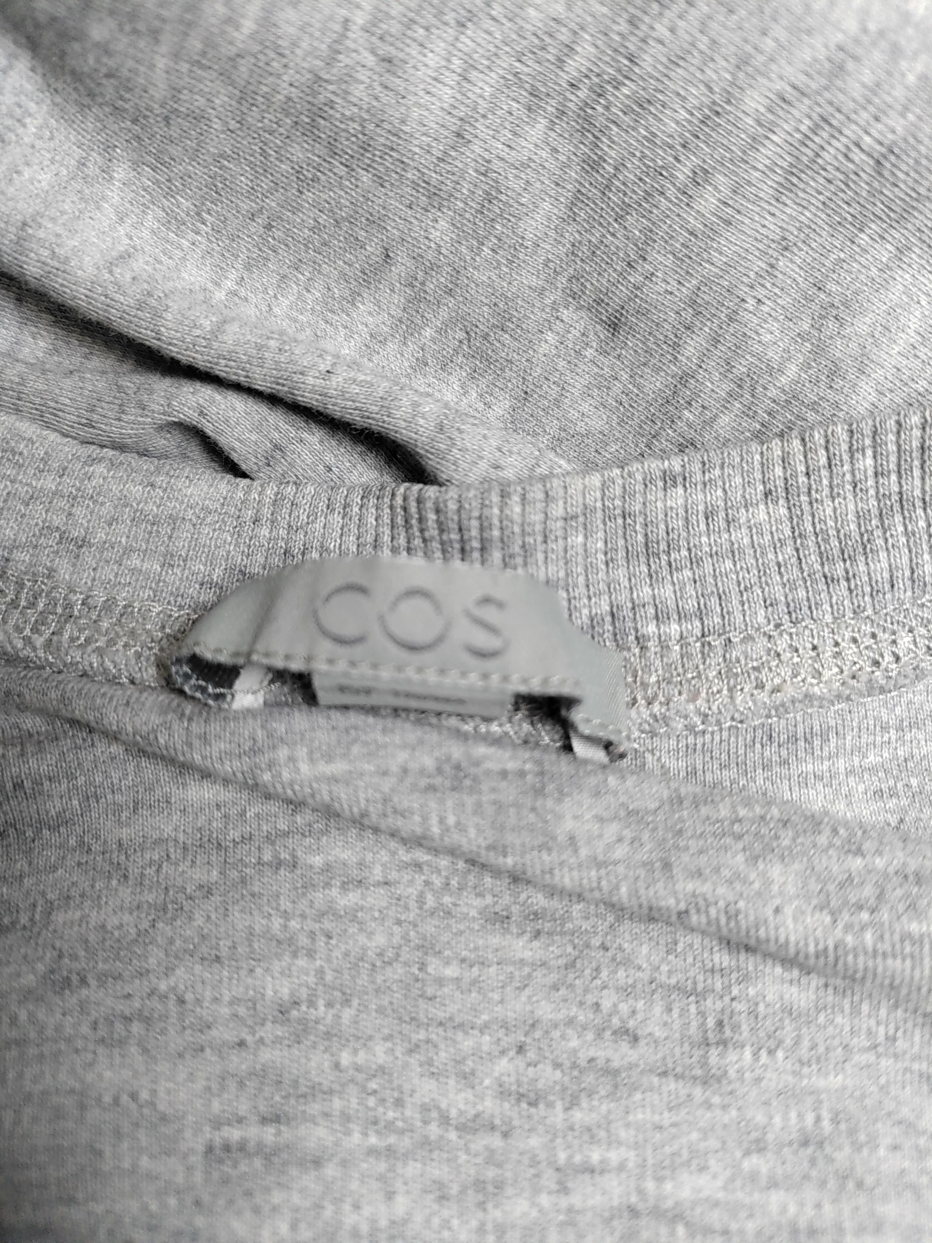 COS Women's Hoodie M Grey 100% Cotton Pullover - Image 5