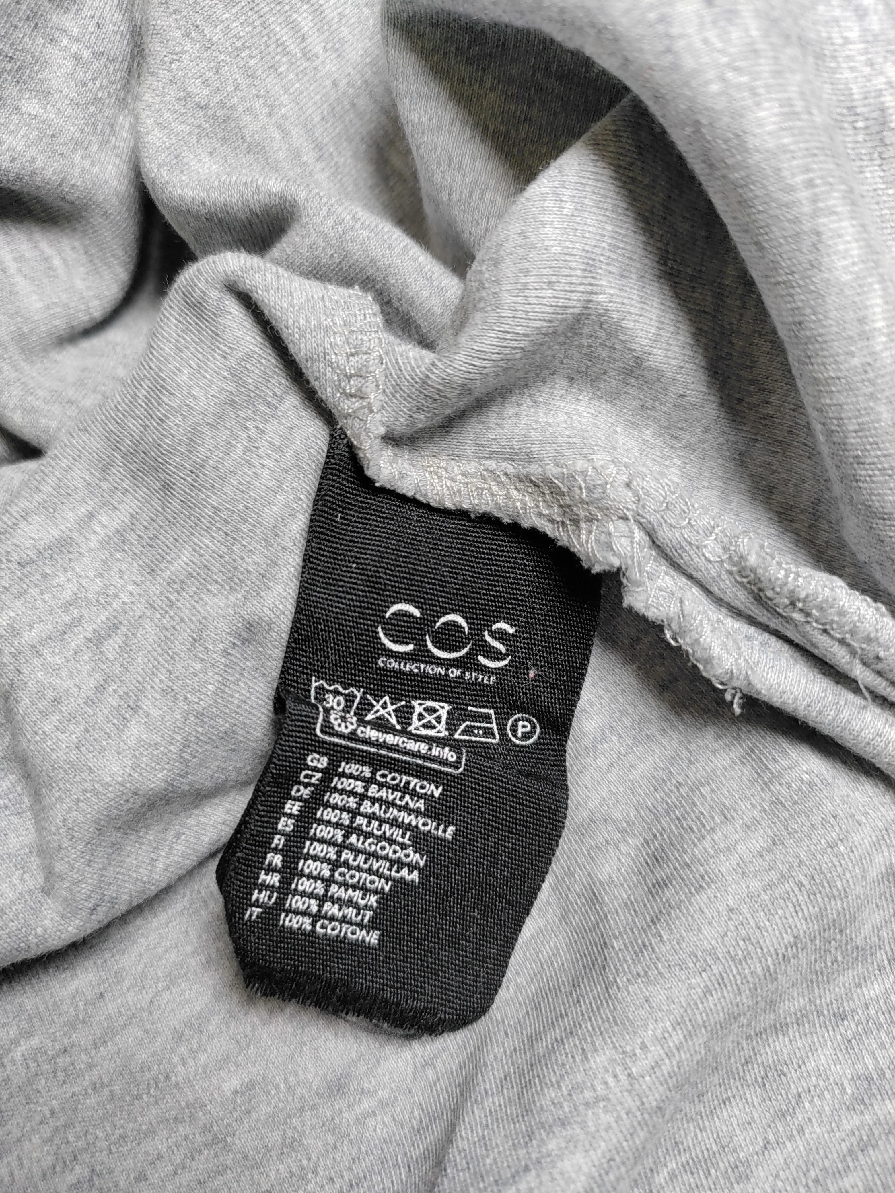 COS Women's Hoodie M Grey 100% Cotton Pullover - Image 6