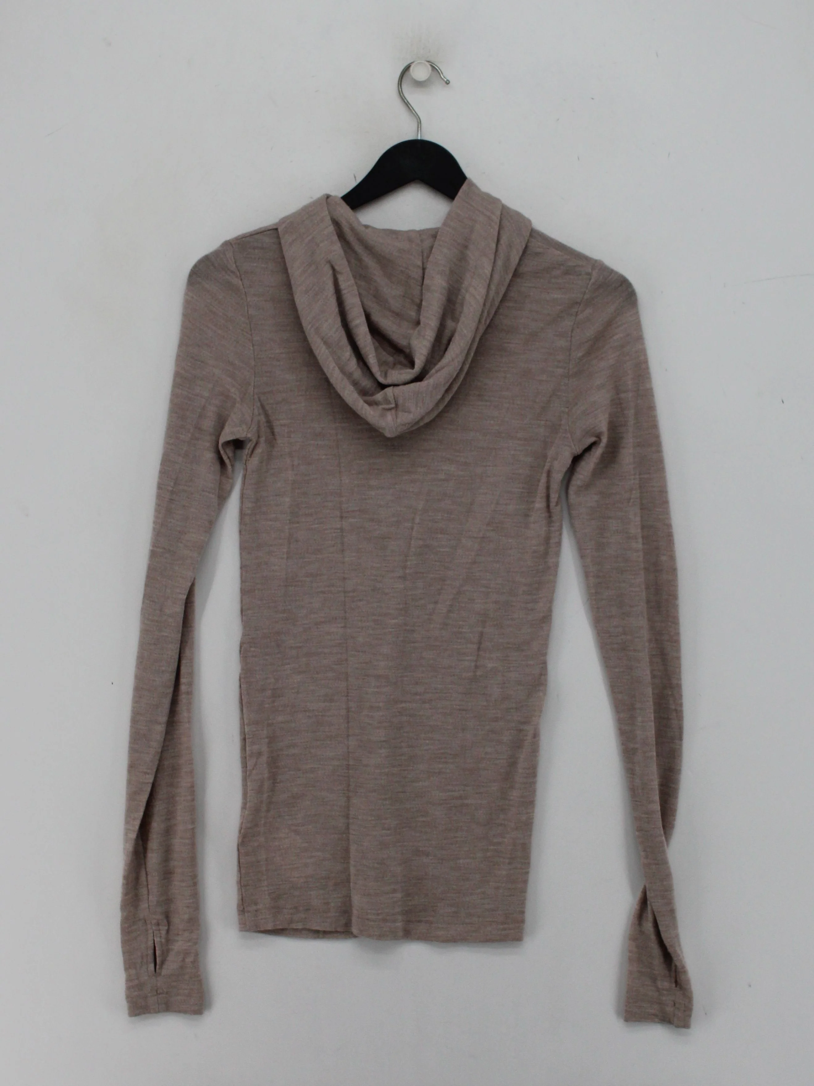 COS Women's Hoodie M Tan 100% Wool Pullover - Image 2