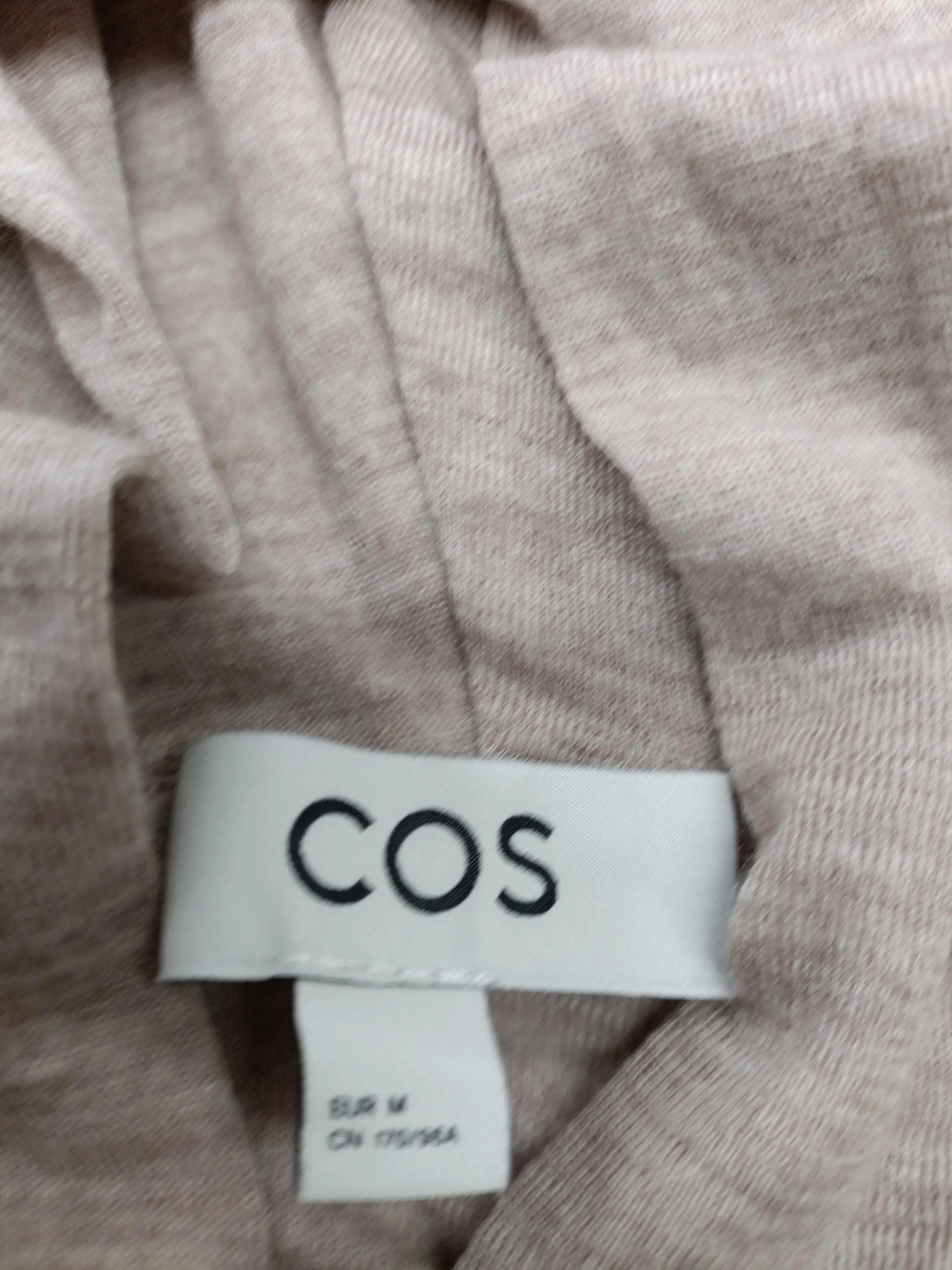 COS Women's Hoodie M Tan 100% Wool Pullover - Image 5