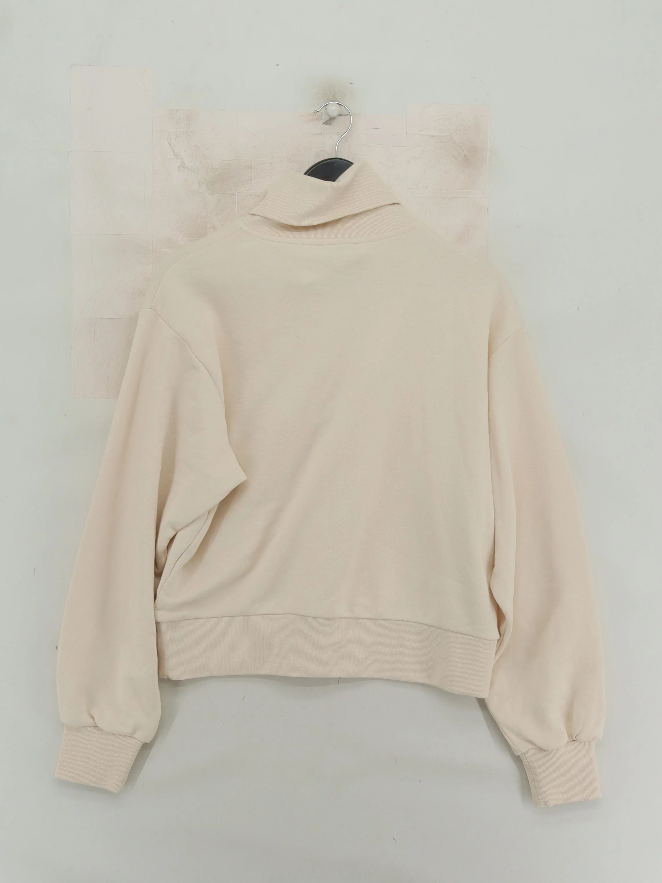 COS Women's Hoodie S Cream 100% Cotton Pullover - Image 2