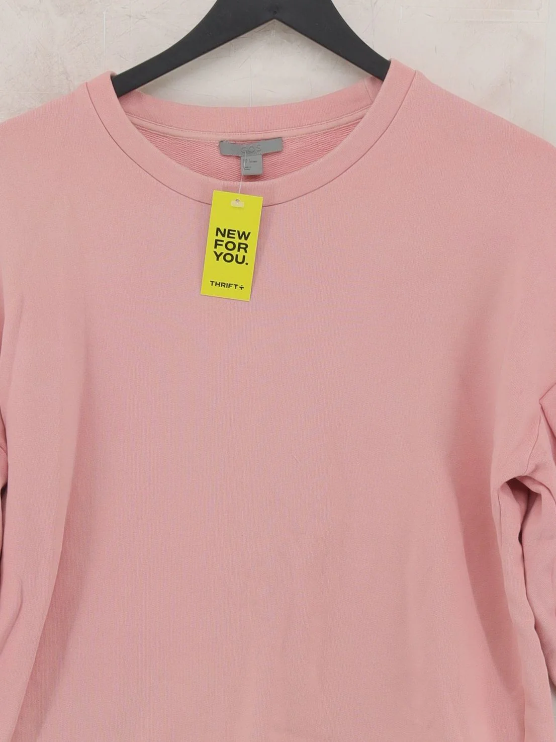 COS Women's Hoodie S Pink 100% Cotton Pullover - Image 3