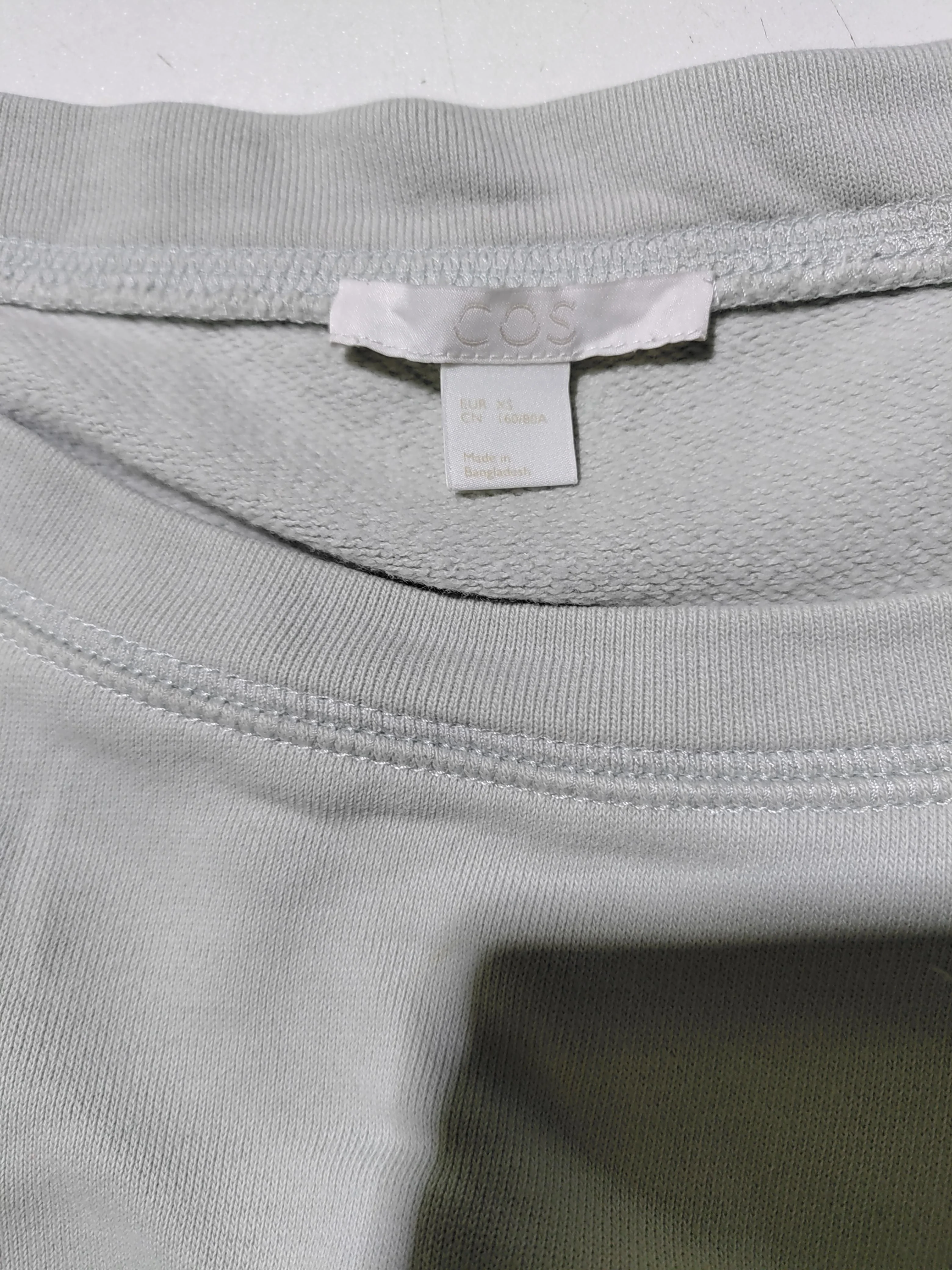 COS Women's Hoodie XS Green 100% Cotton Pullover - Image 6