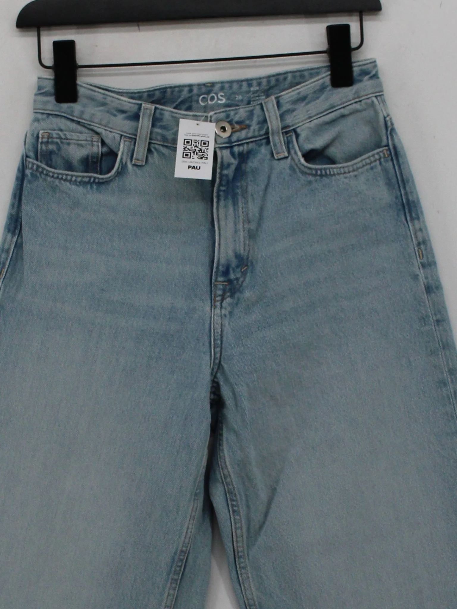COS Women's Jeans W 26 in Blue 100% Cotton Wide-Leg - Image 3