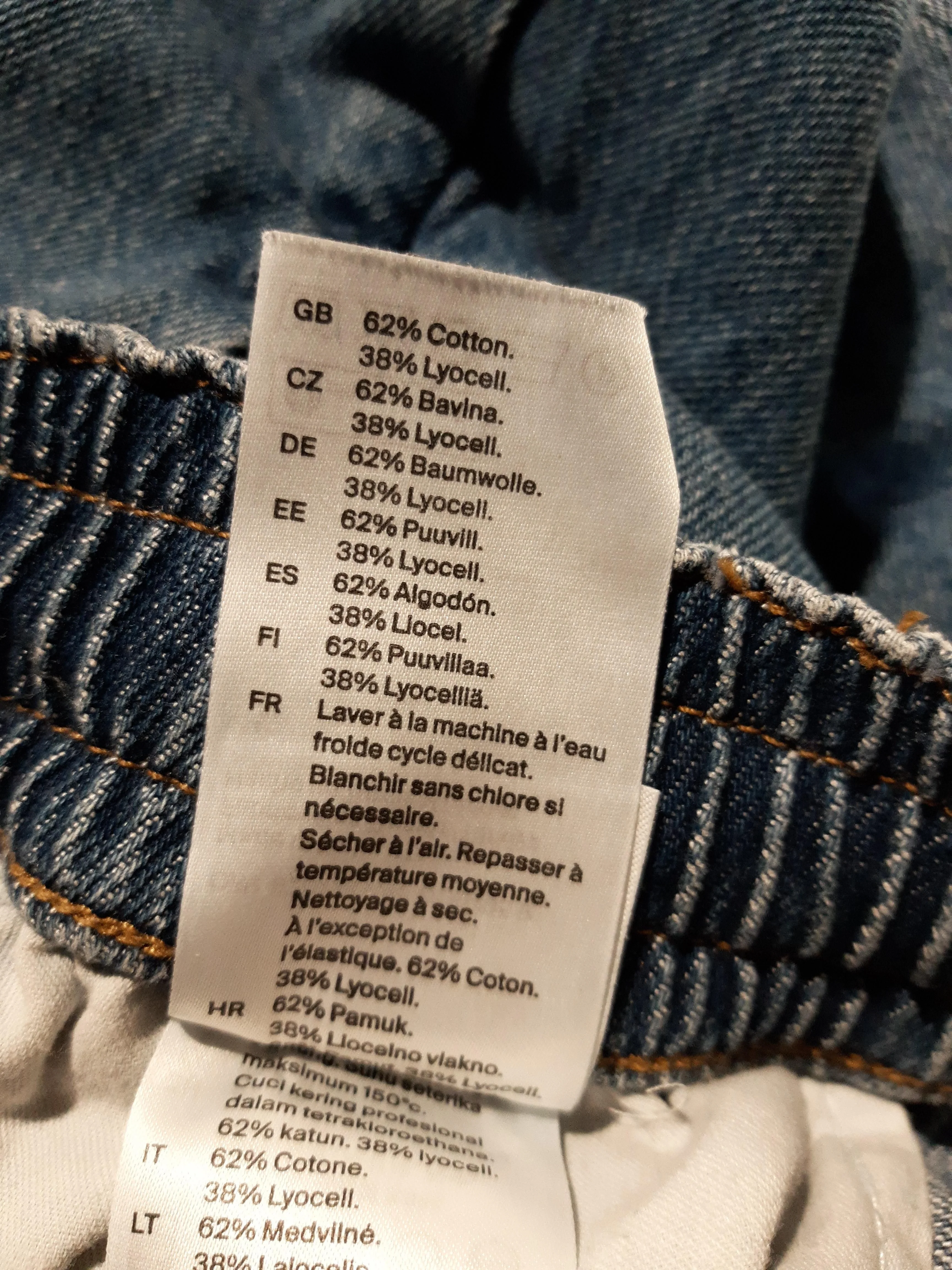 COS Women's Jeans W 40 in Blue Cotton with Lyocell Modal Wide-Leg - Image 6