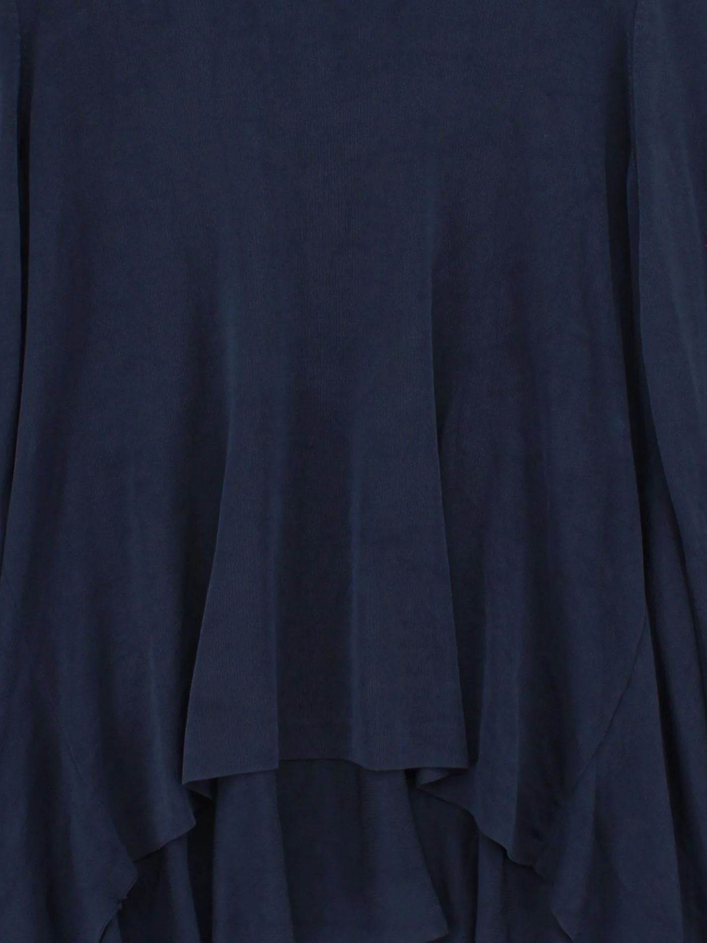 COS Women's Jumper L Blue Viscose with Cotton Mock Neck Pullover - Image 3