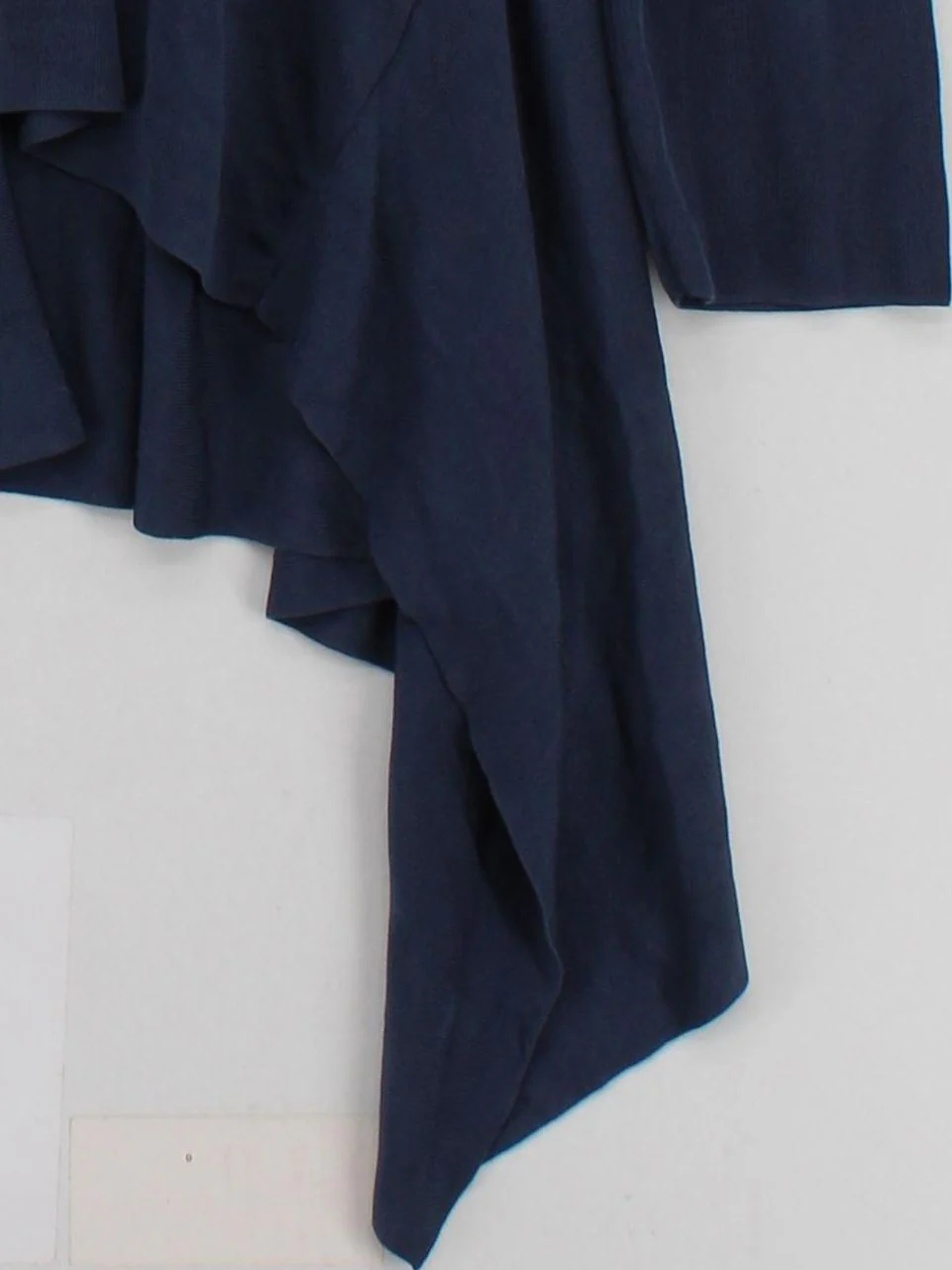 COS Women's Jumper L Blue Viscose with Cotton Mock Neck Pullover - Image 4