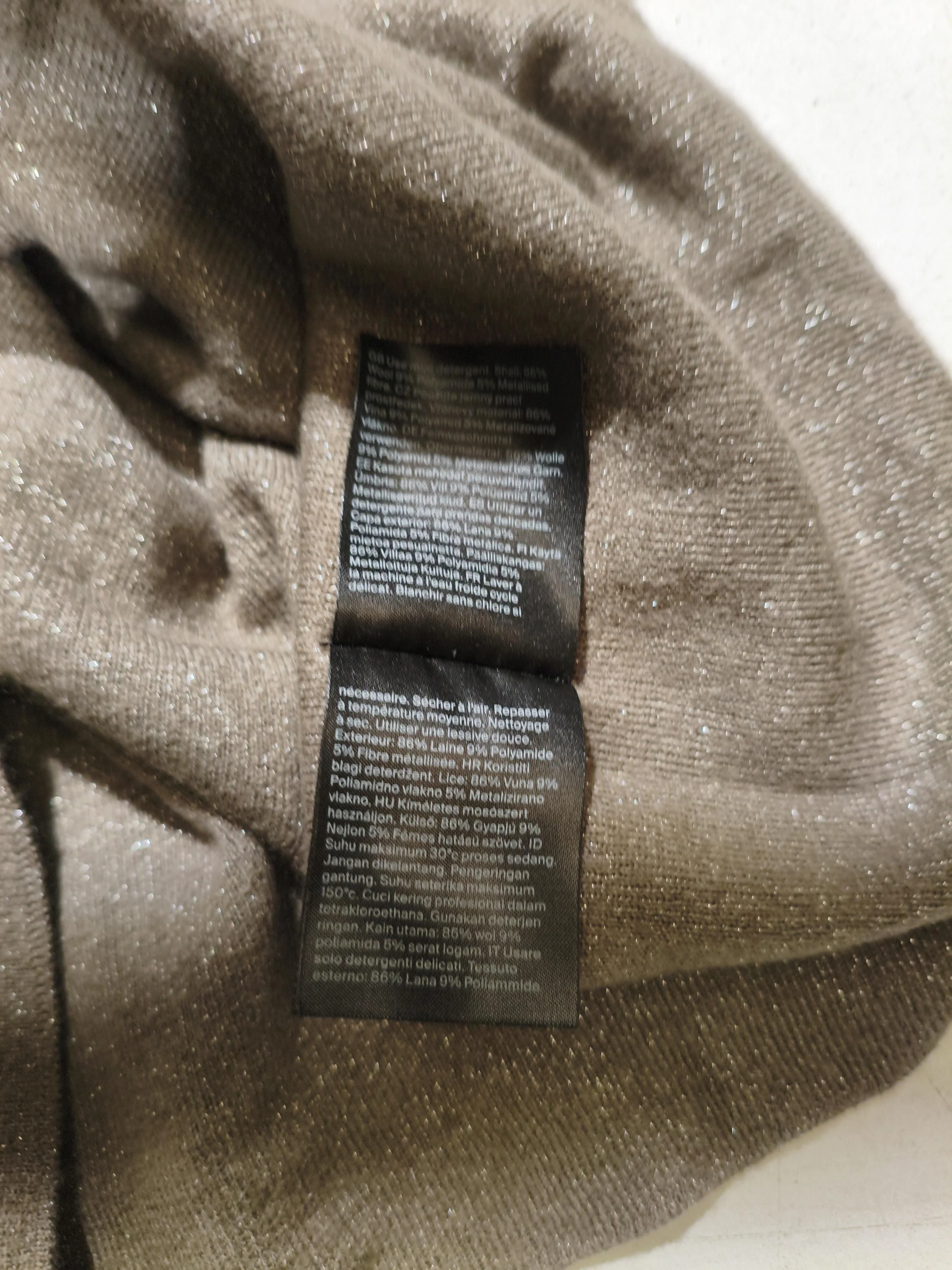 COS Women's Jumper L Brown Wool with Polyamide, Other Roll Neck Pullover - Image 6