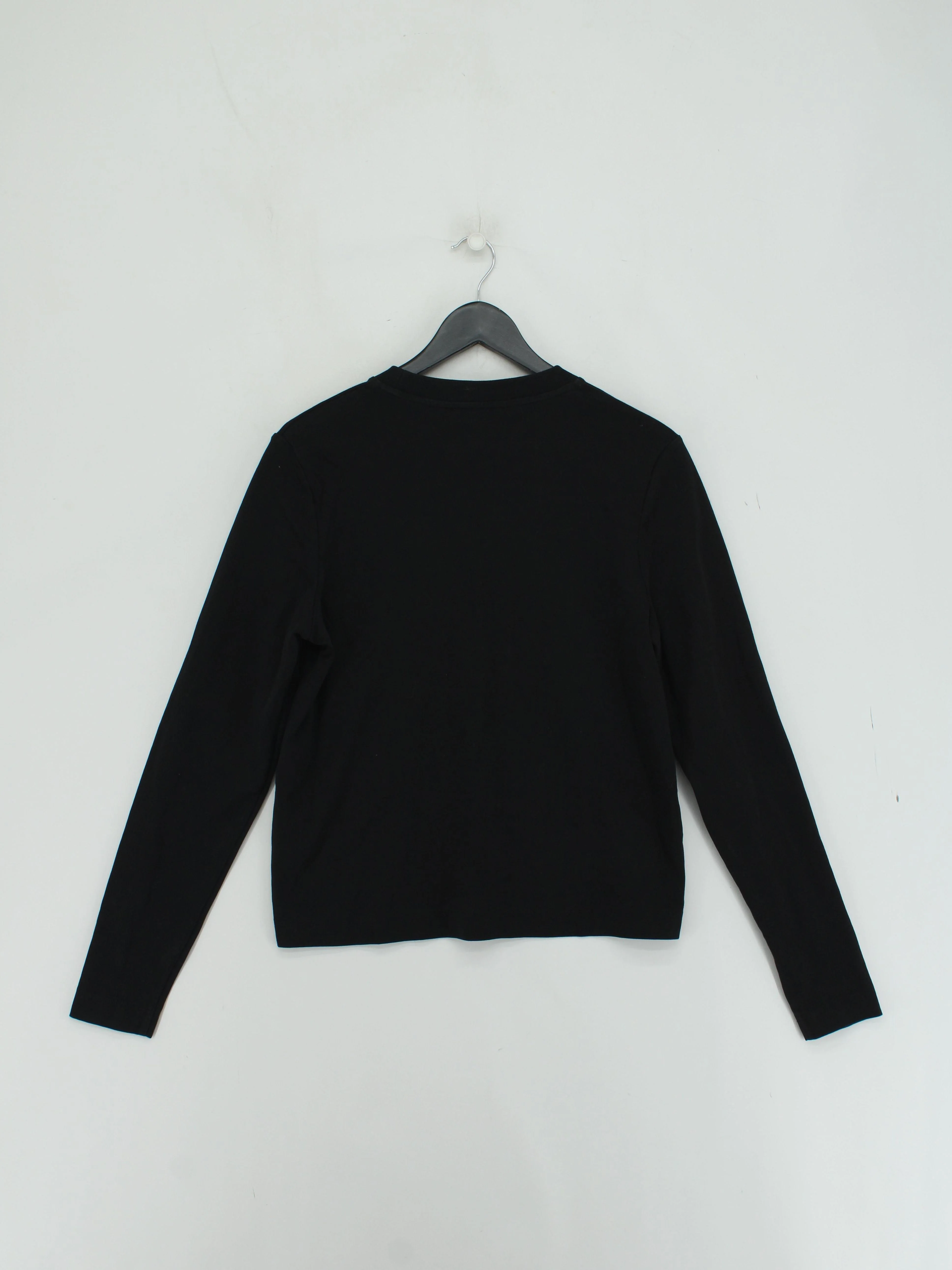 COS Women's Jumper M Black 100% Cotton Crew Neck Pullover - Image 2