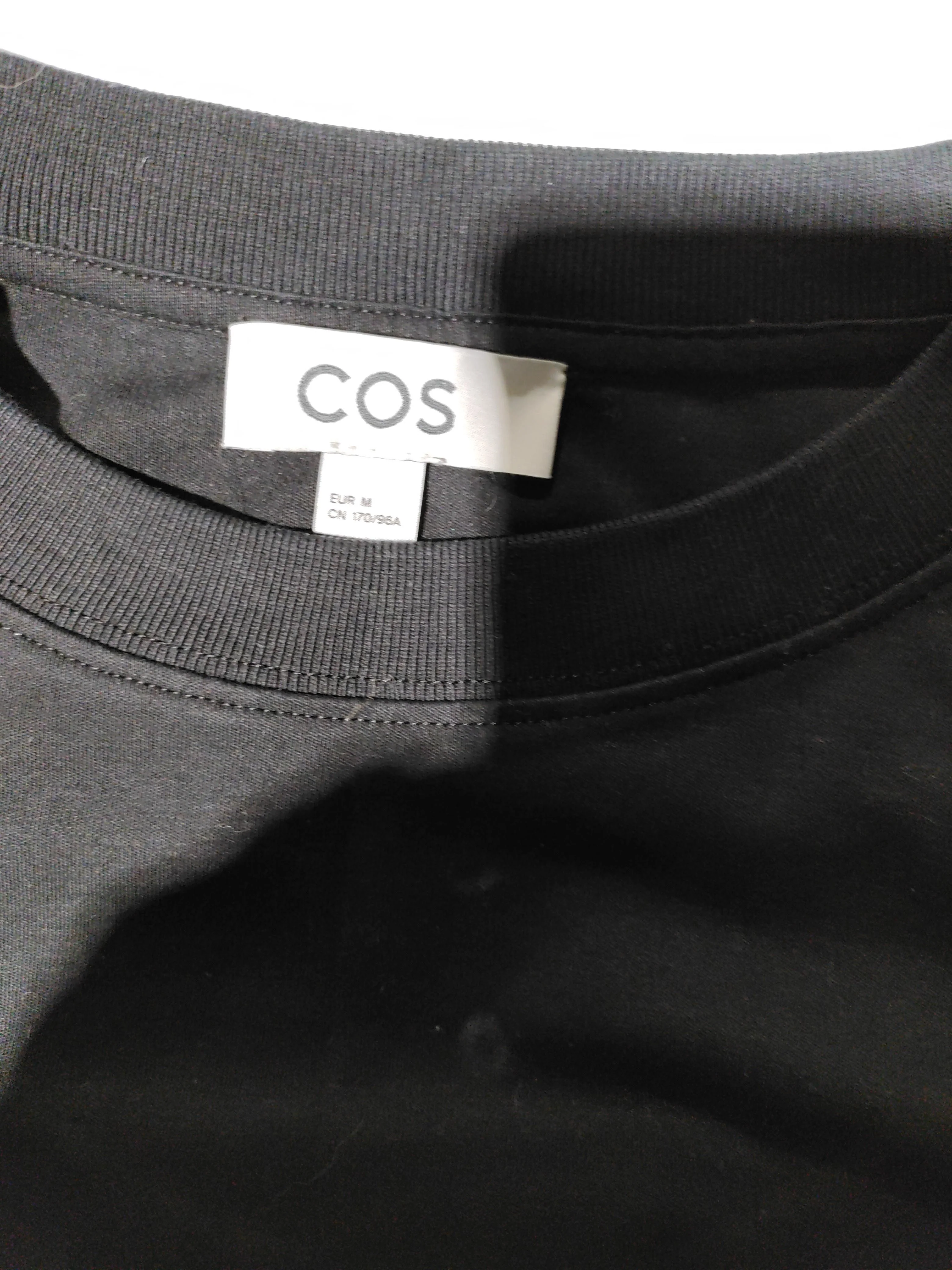 COS Women's Jumper M Black 100% Cotton Crew Neck Pullover - Image 5