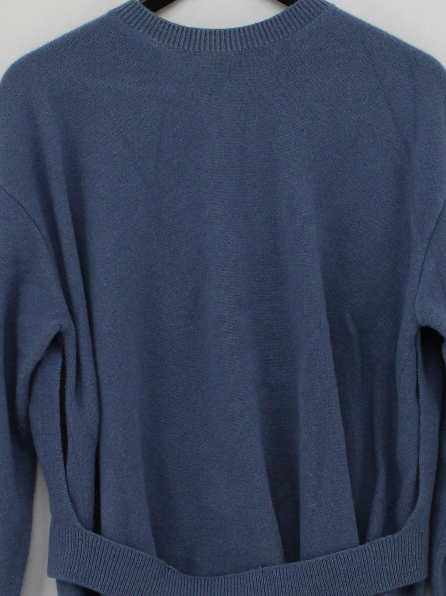 COS Women's Jumper M Blue 100% Wool Crew Neck Pullover - Image 3