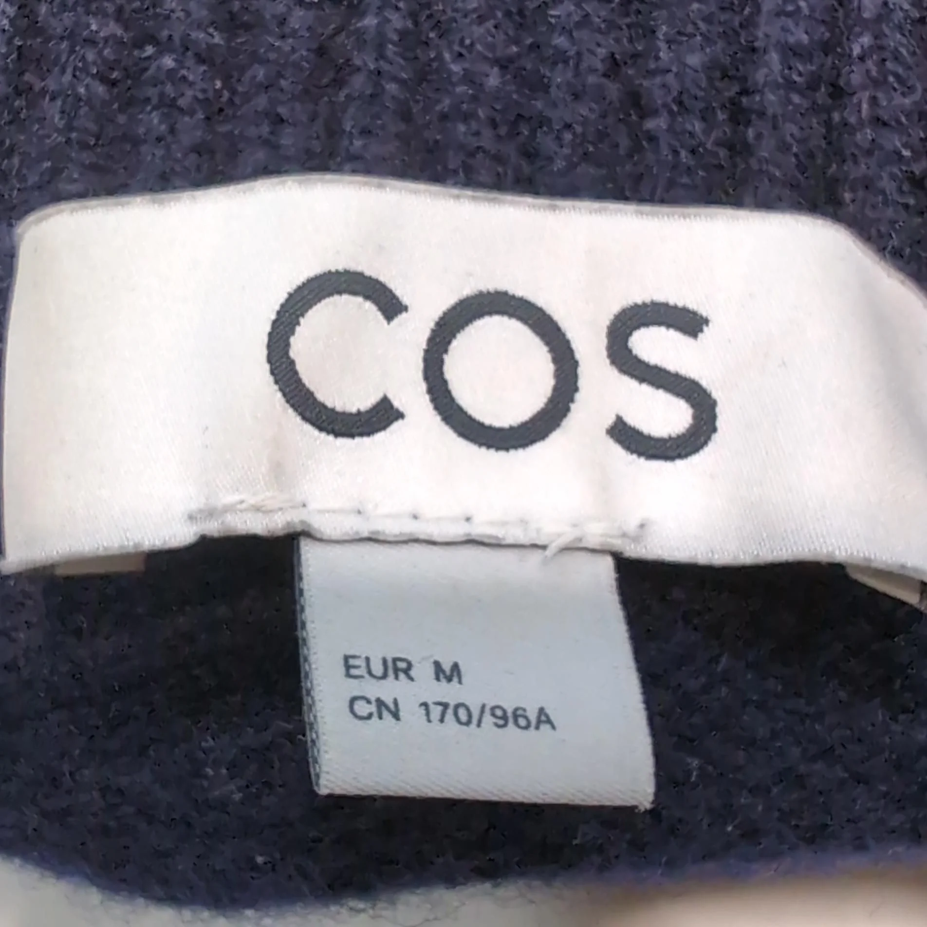 COS Women's Jumper M Blue 100% Wool High Neck Pullover - Image 6