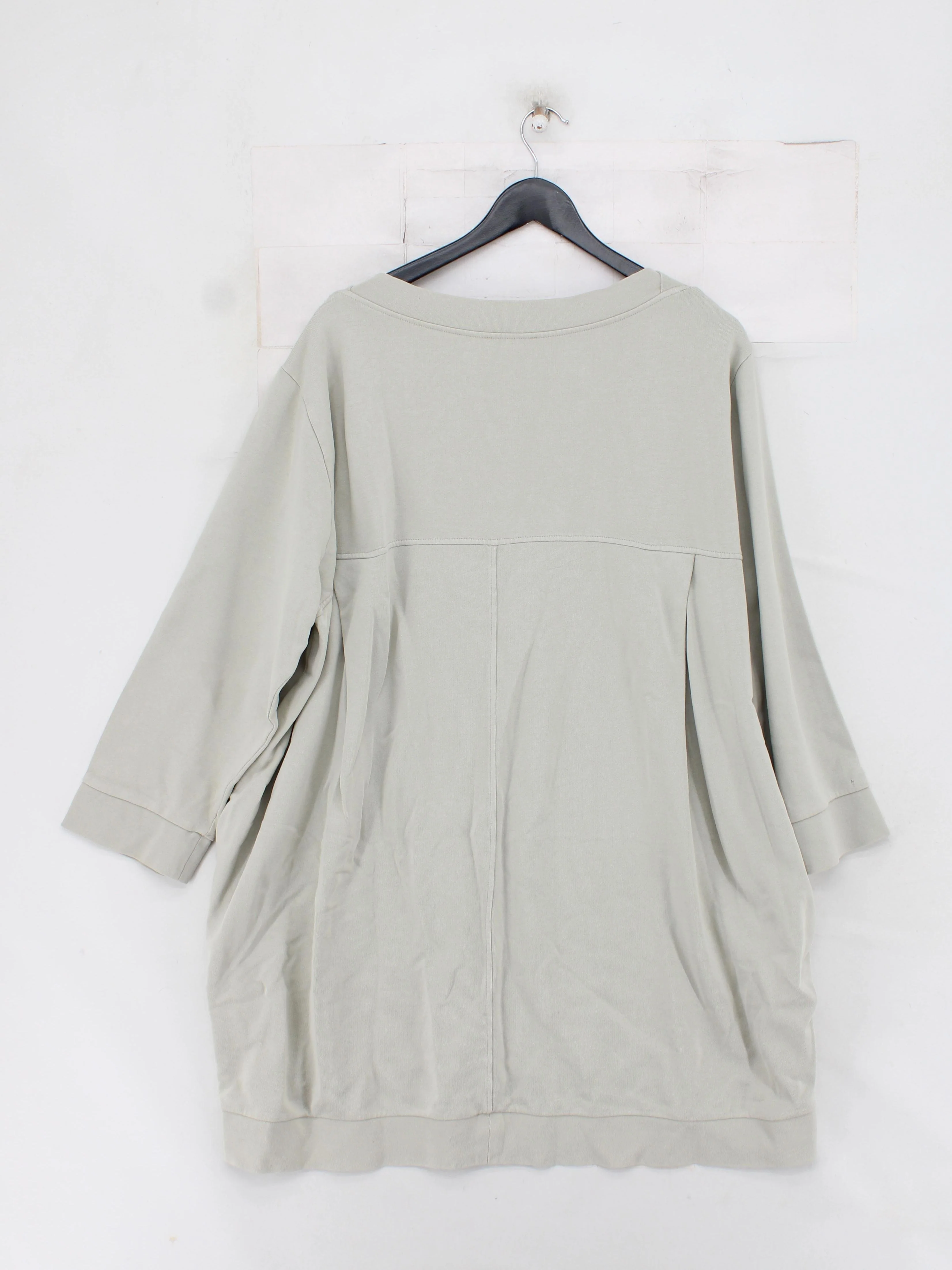 COS Women's Jumper M Green 100% Cotton Crew Neck Pullover - Image 2