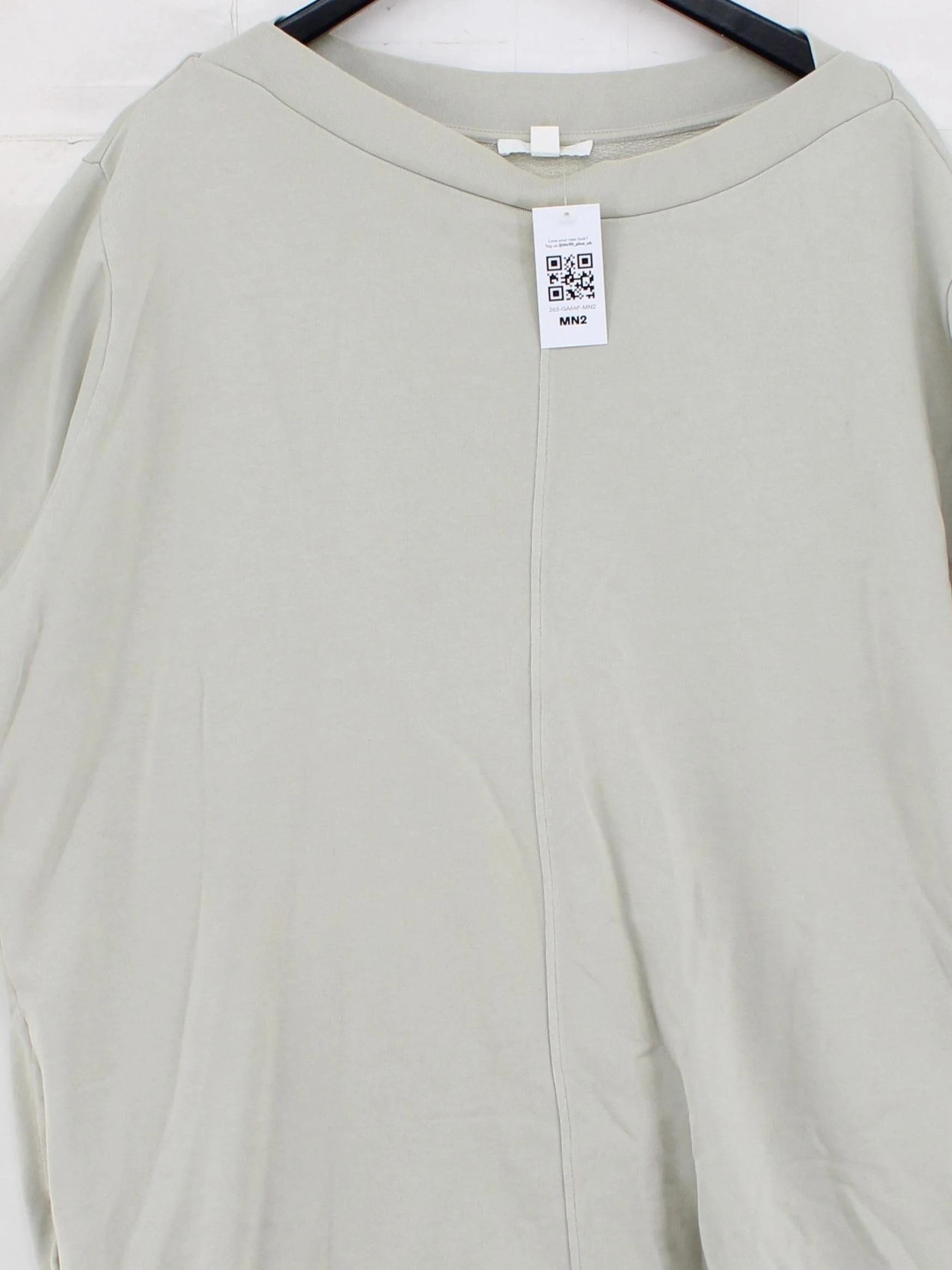 COS Women's Jumper M Green 100% Cotton Crew Neck Pullover - Image 3
