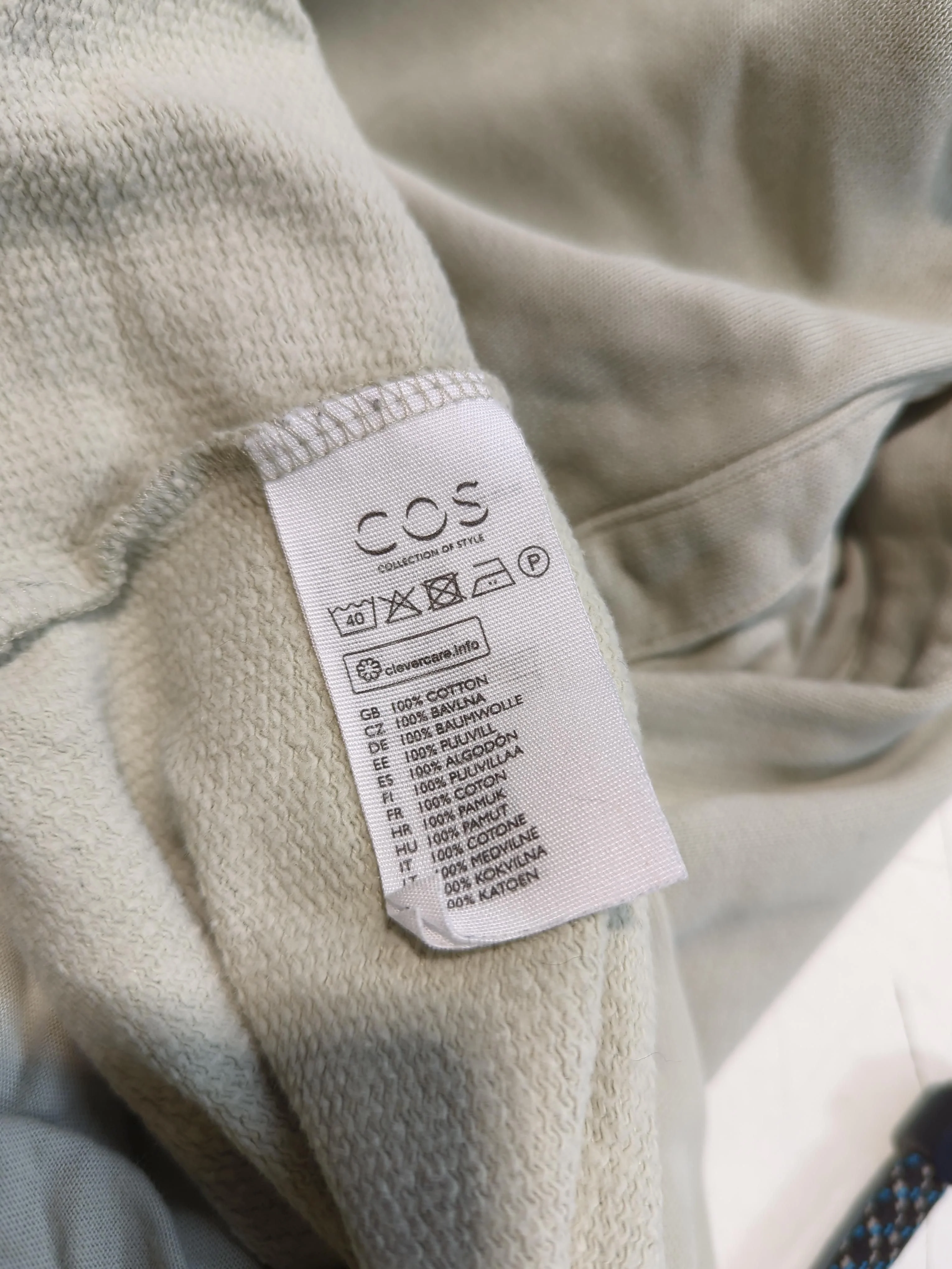 COS Women's Jumper M Green 100% Cotton Crew Neck Pullover - Image 9
