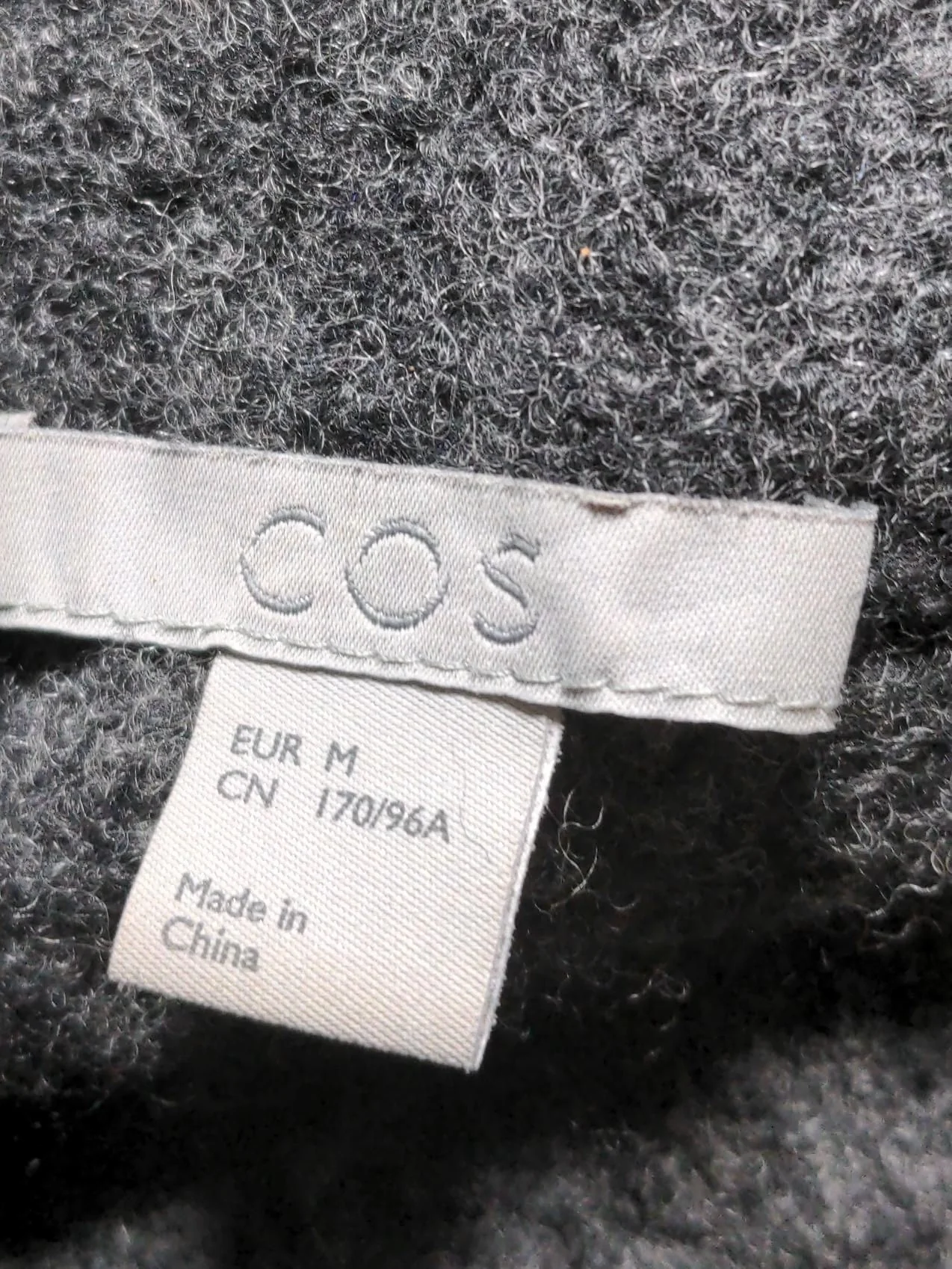COS Women's Jumper M Grey Wool with Polyamide, Elastane Roll Neck Pullover - Image 6