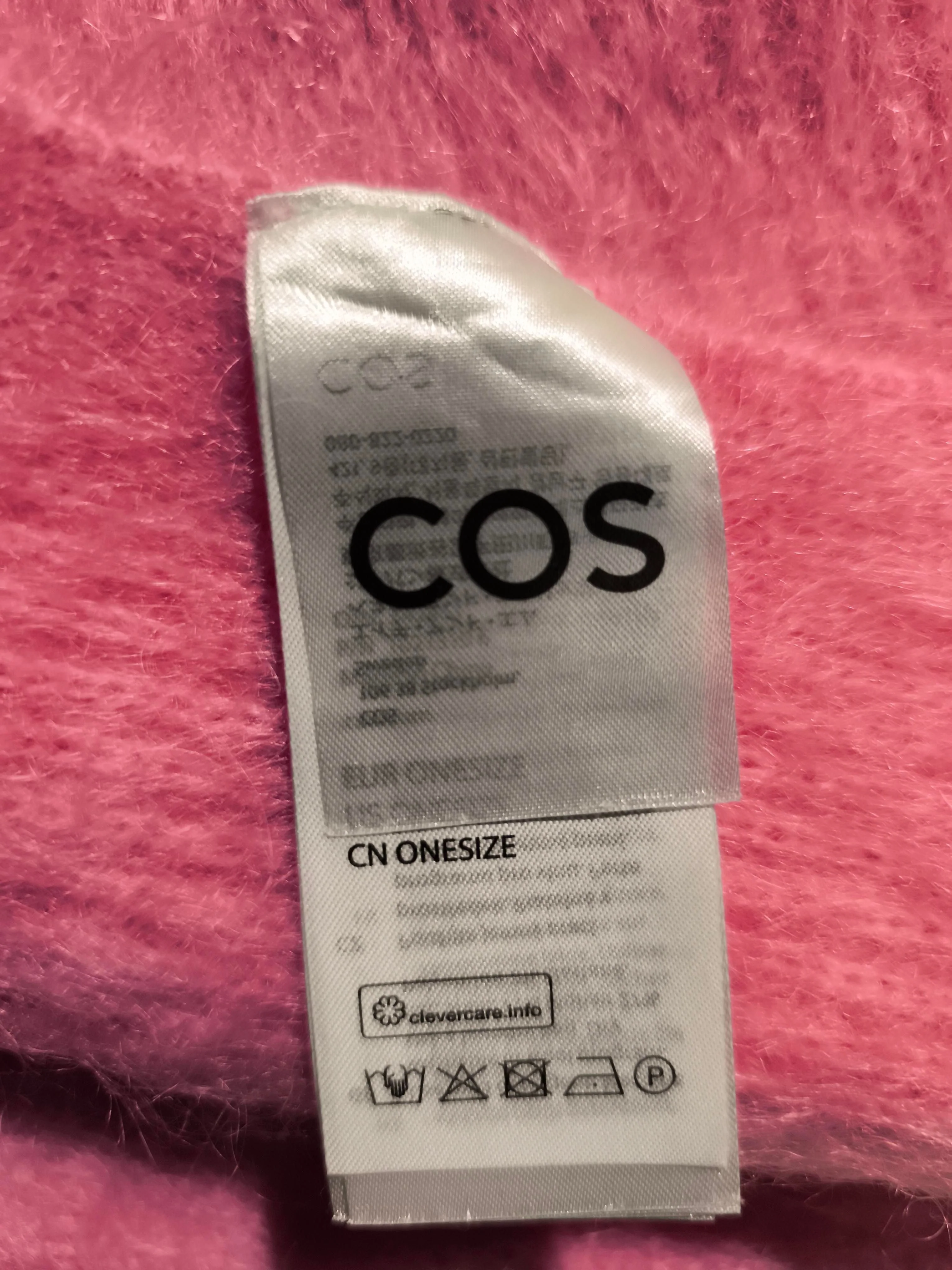 COS Women's Jumper Pink Mohair with Polyamide, Elastane High Neck Vest - Image 6