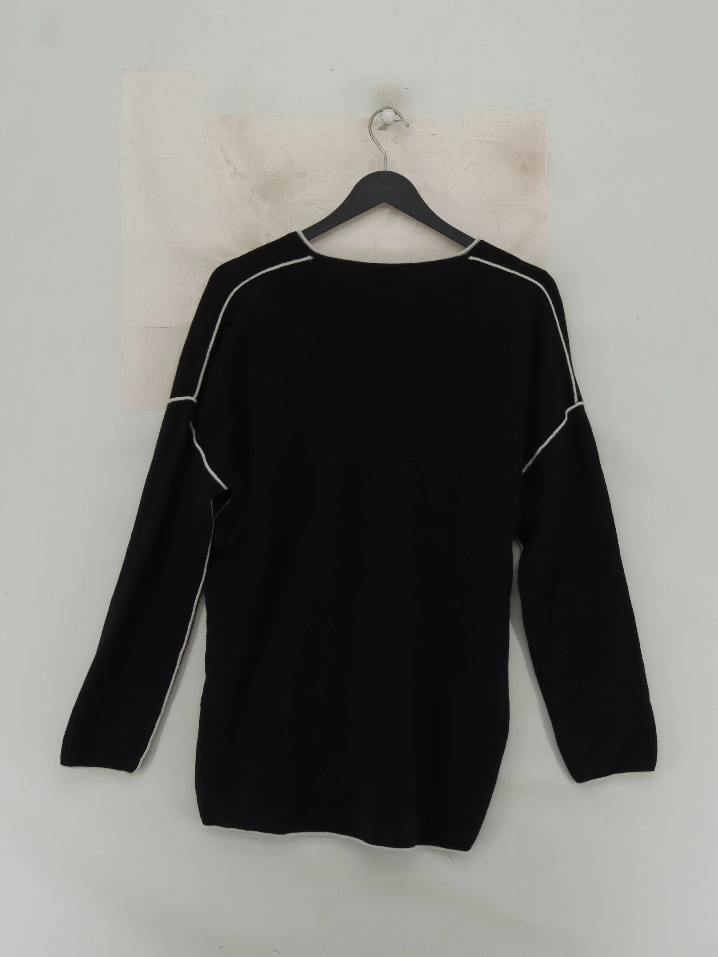 COS Women's Jumper S Black 100% Other V-Neck Pullover - Image 2