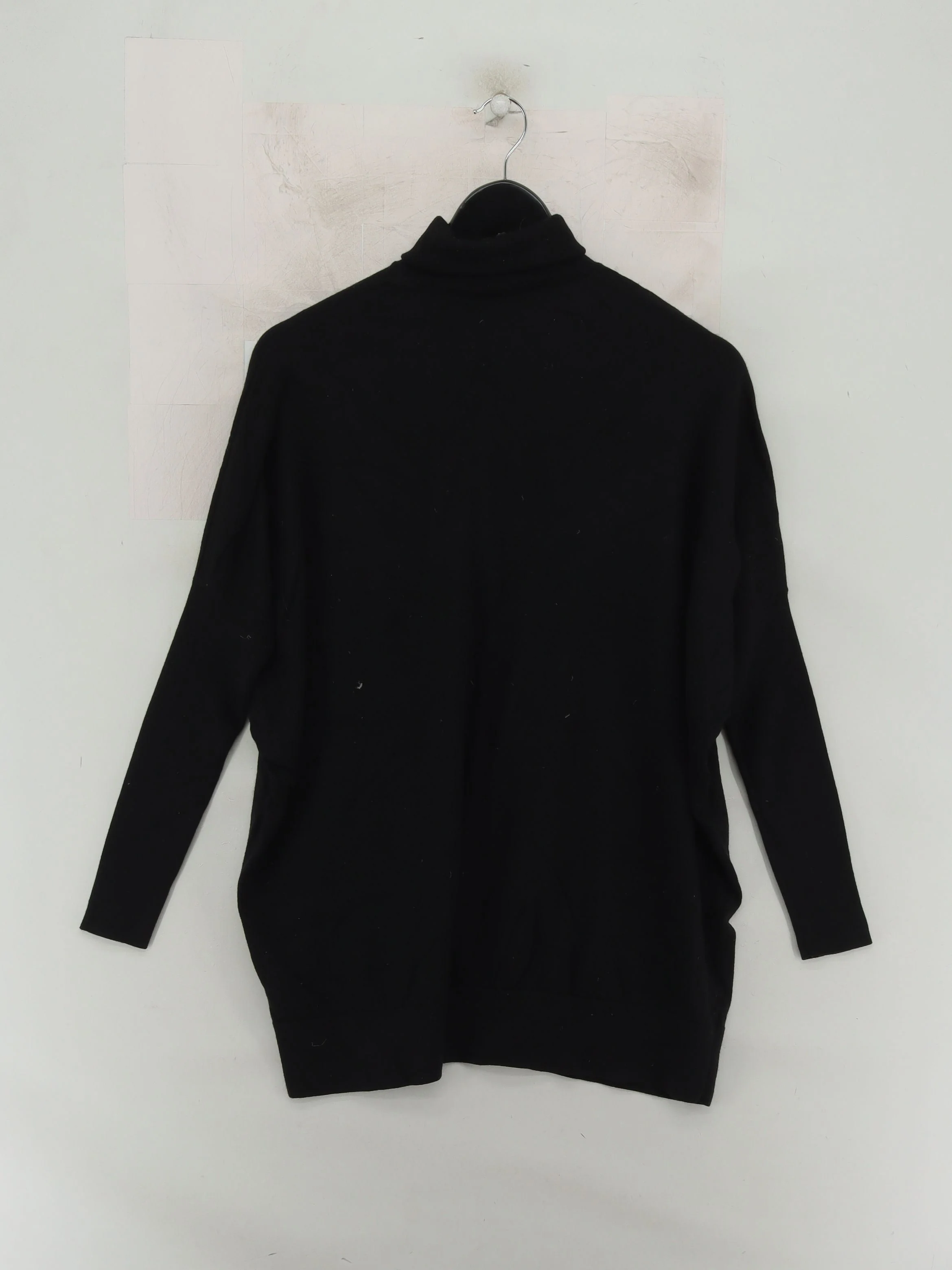 COS Women's Jumper S Black 100% Wool Roll Neck Pullover - Image 2