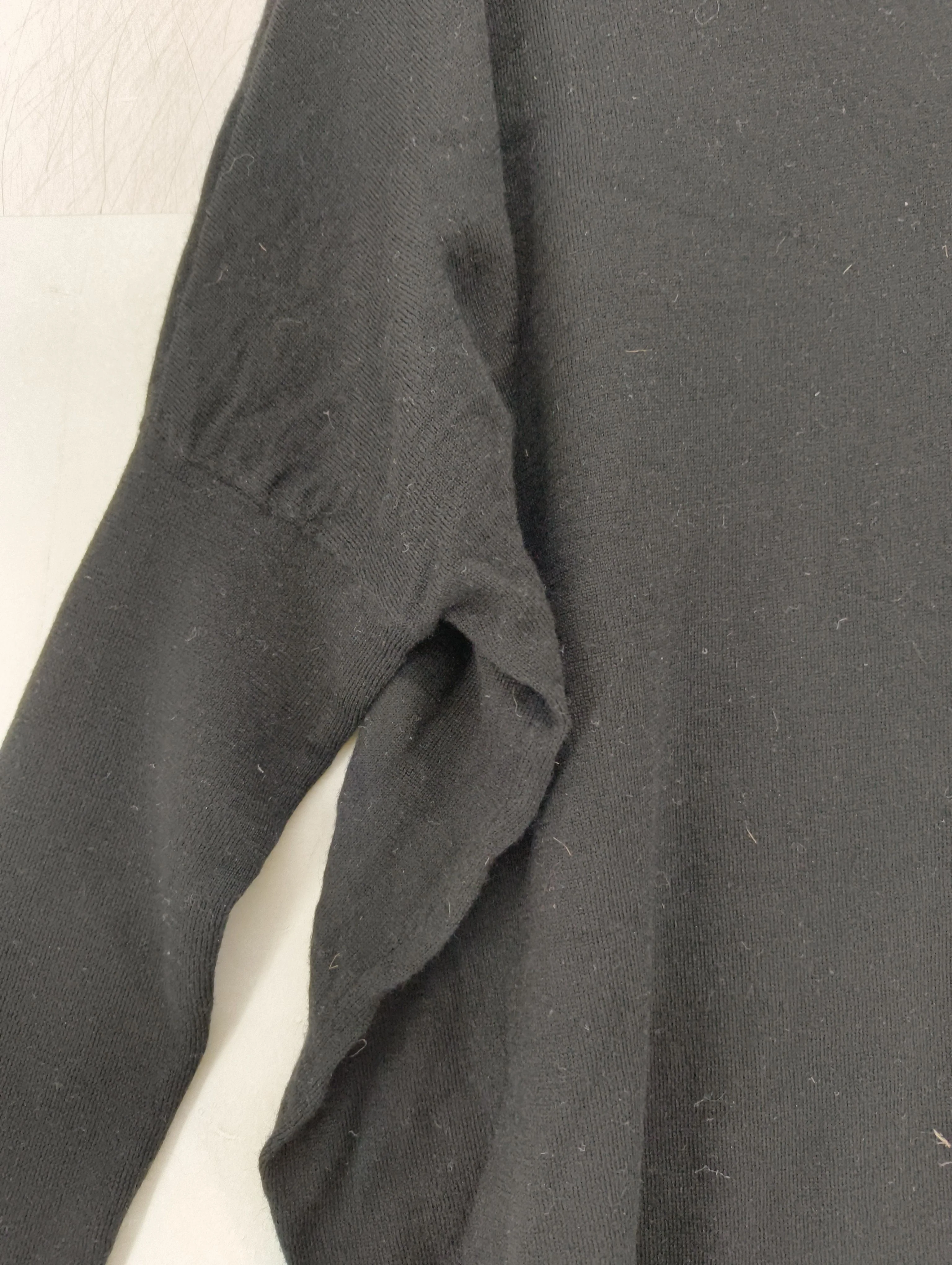 COS Women's Jumper S Black 100% Wool Roll Neck Pullover - Image 5