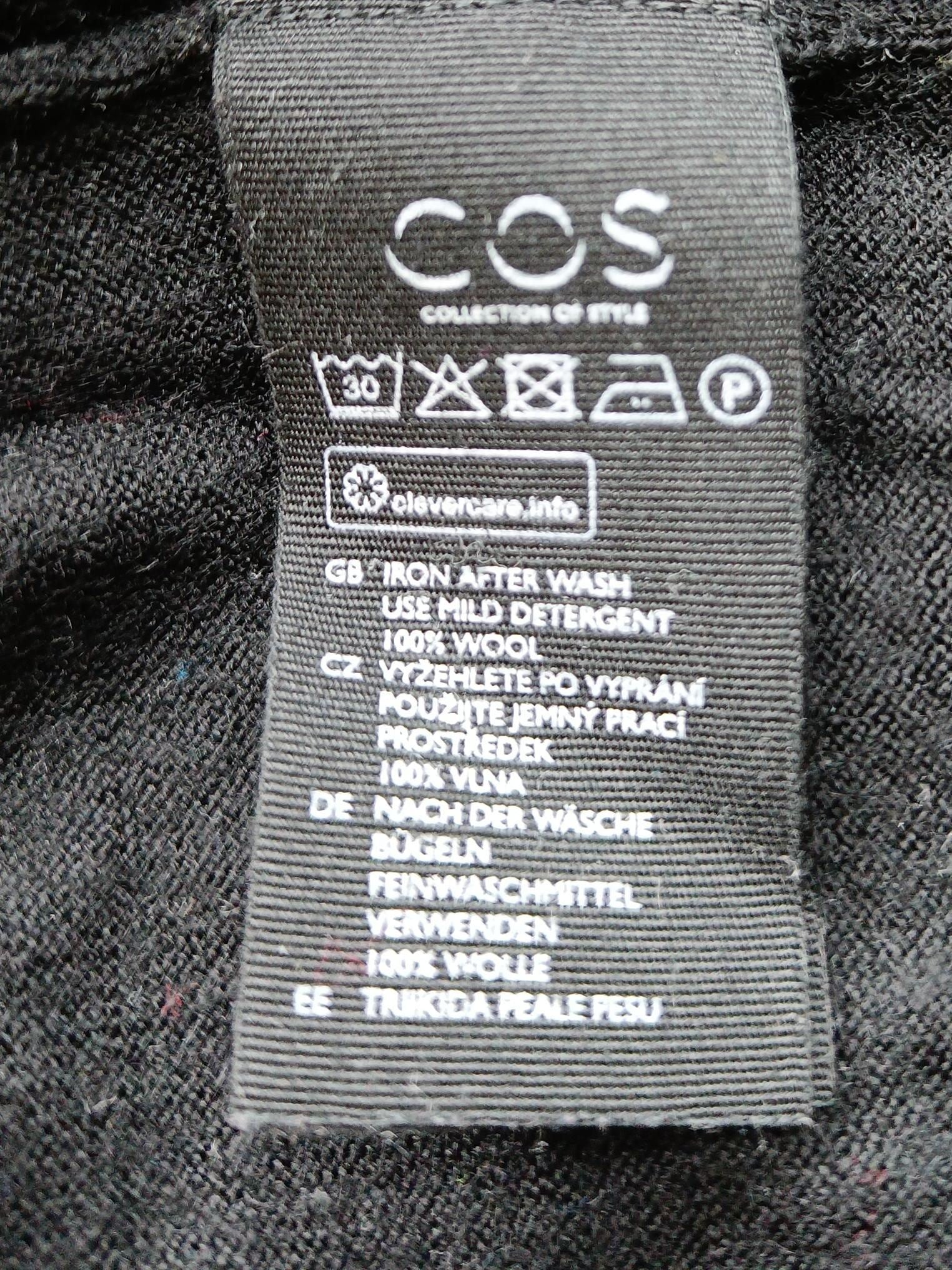 COS Women's Jumper S Black 100% Wool Roll Neck Pullover - Image 7