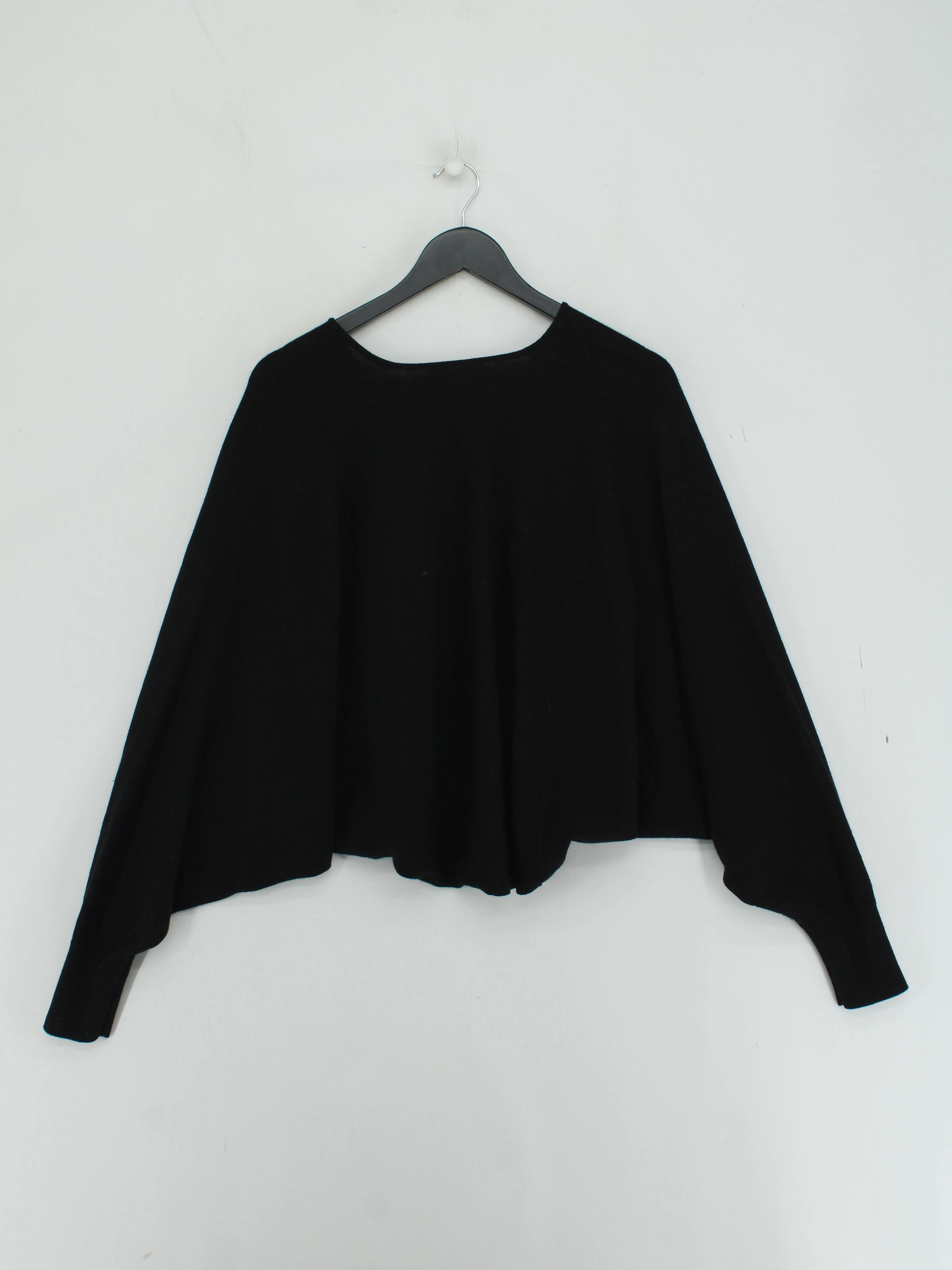 COS Women's Jumper S Black 100% Wool Round Neck Pullover - Image 2