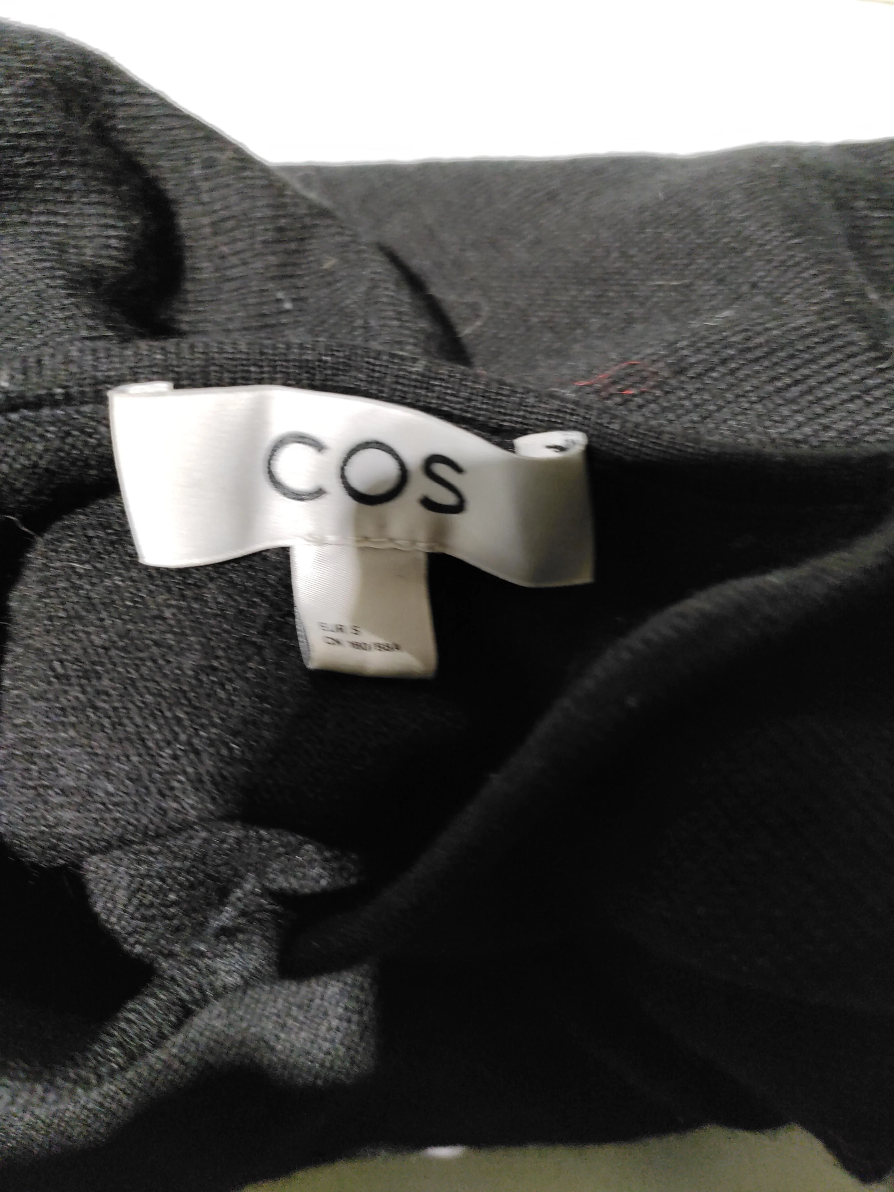 COS Women's Jumper S Black 100% Wool Round Neck Pullover - Image 5