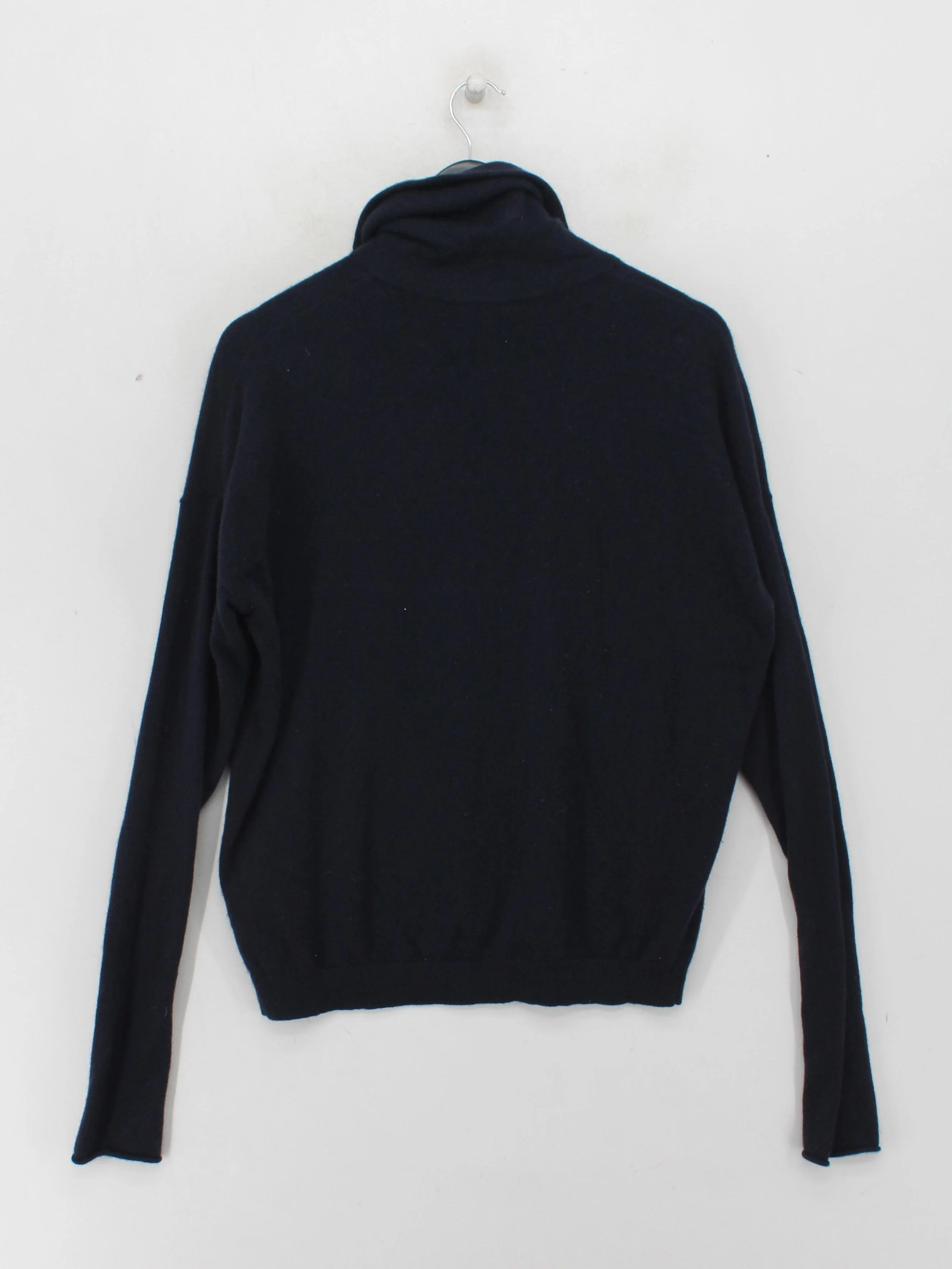 COS Women's Jumper S Blue 100% Cashmere Roll Neck Pullover - Image 2