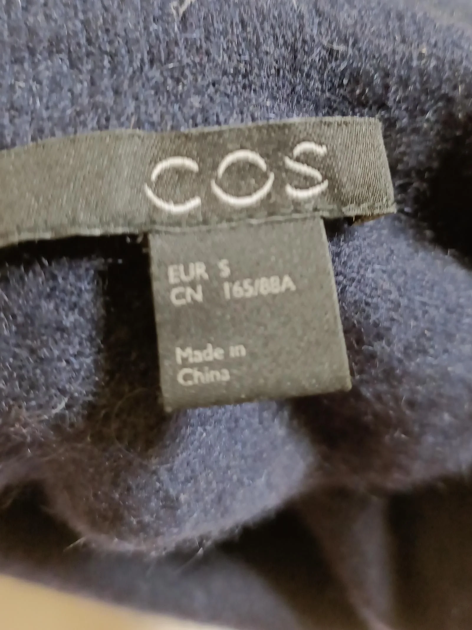 COS Women's Jumper S Blue 100% Cashmere Roll Neck Pullover - Image 6