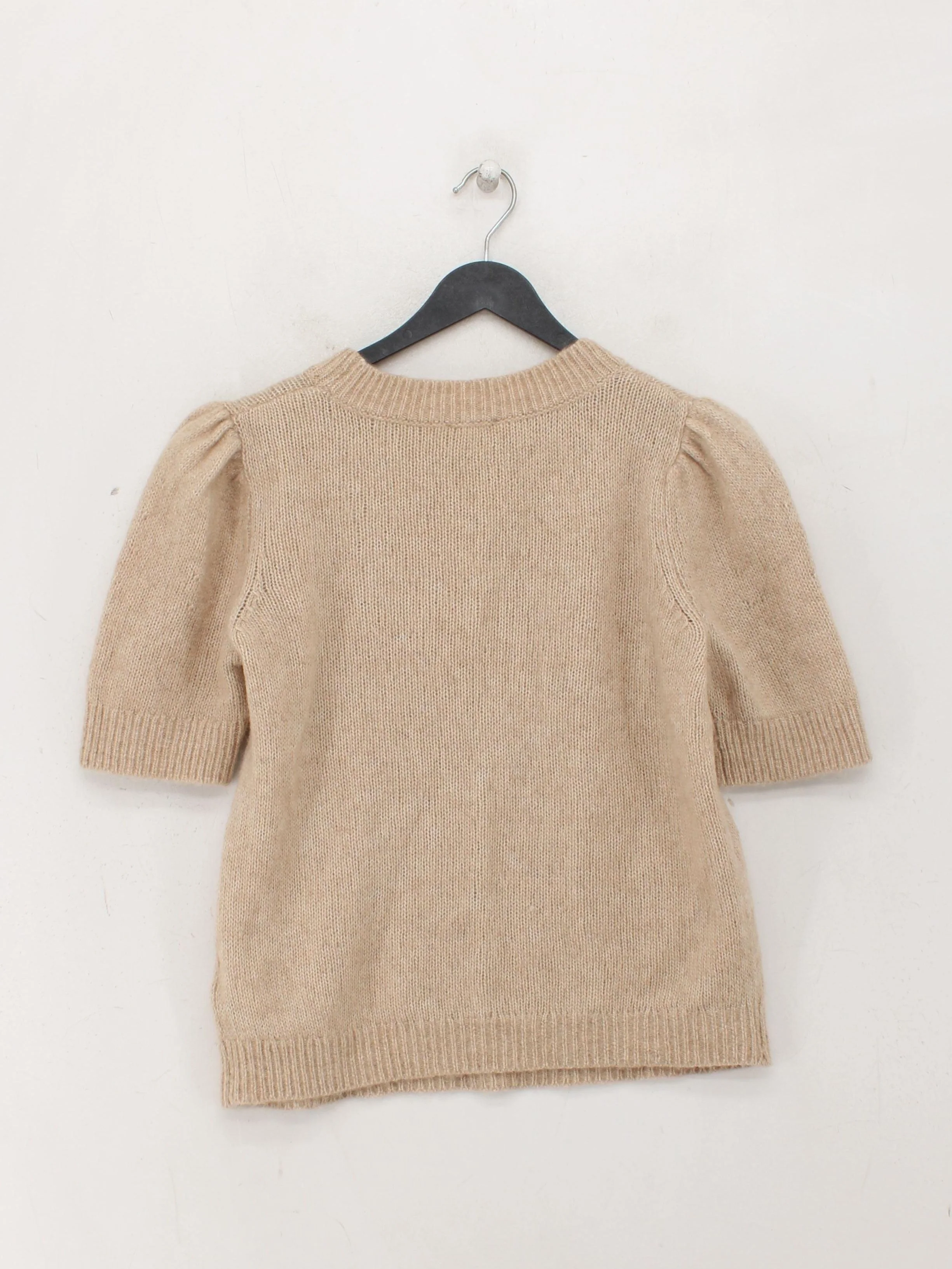COS Women's Jumper S Cream Polyamide with Wool, Other Round Neck Pullover - Image 2