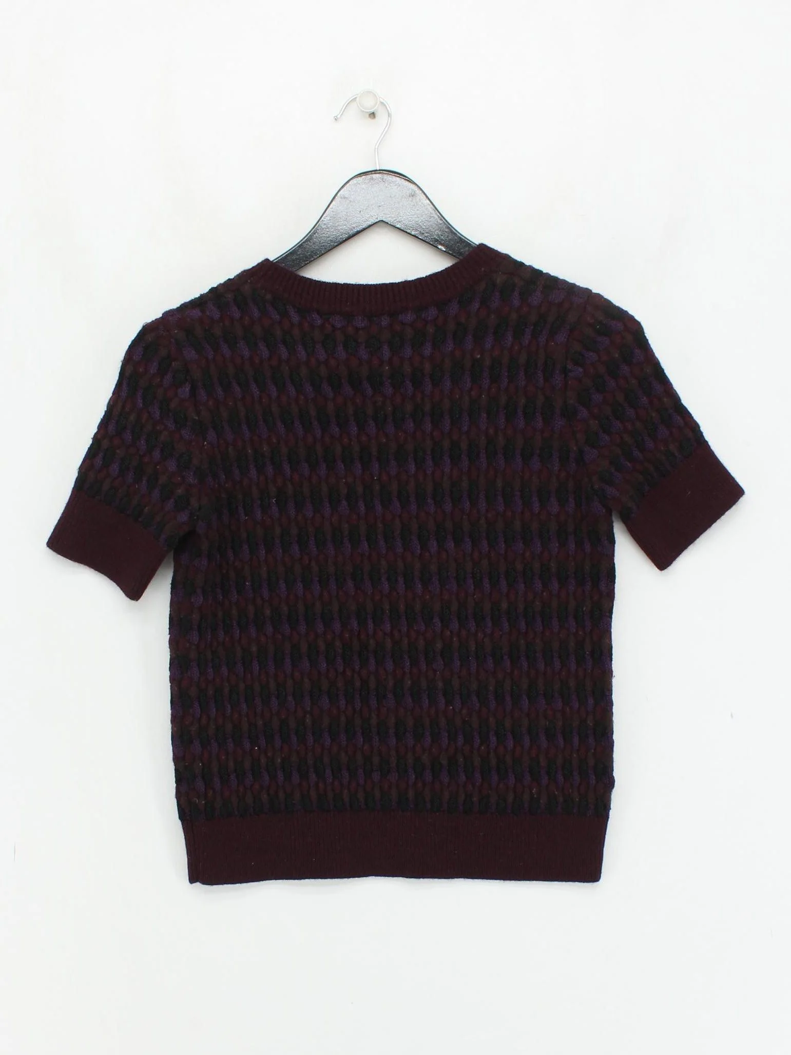 COS Women's Jumper S Multi Geometric Wool with Viscose Round Neck Pullover - Image 2