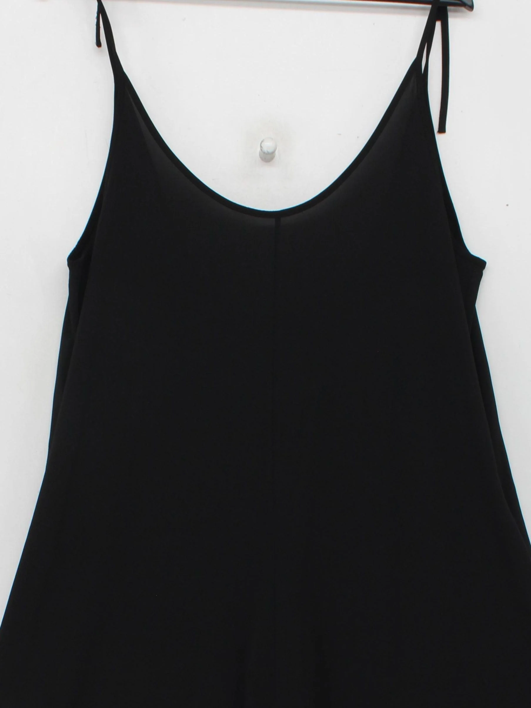 COS Women's Jumpsuit L Black Viscose with Polyester, Elastane Wide-Leg Jumpsuit - Image 3